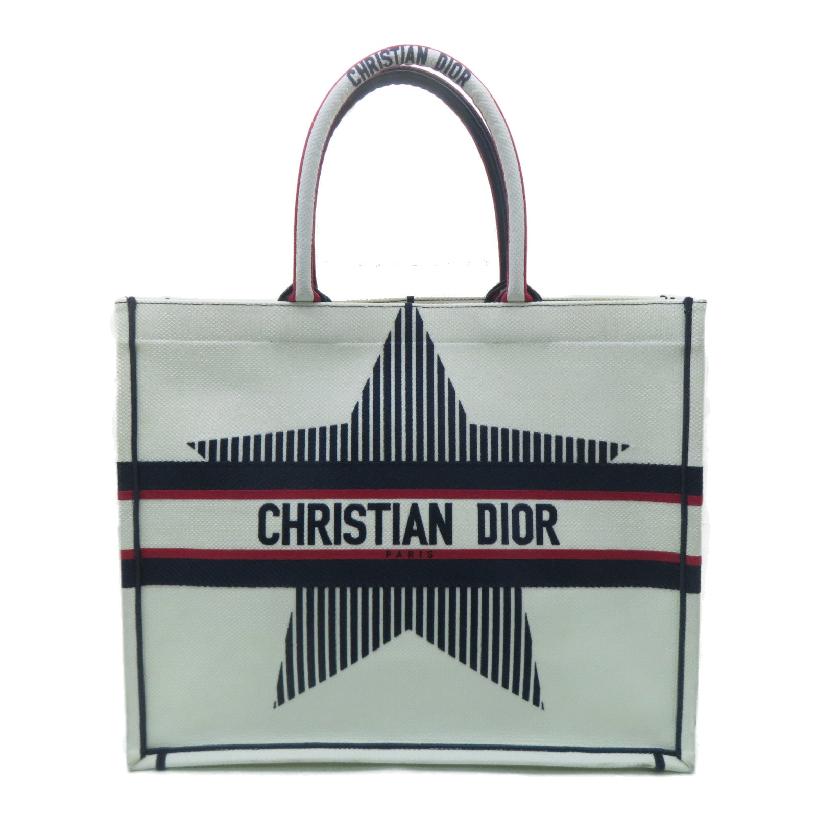 Dior 【激減優惠】帆布Book Tote Bag手挽袋藍色/白色