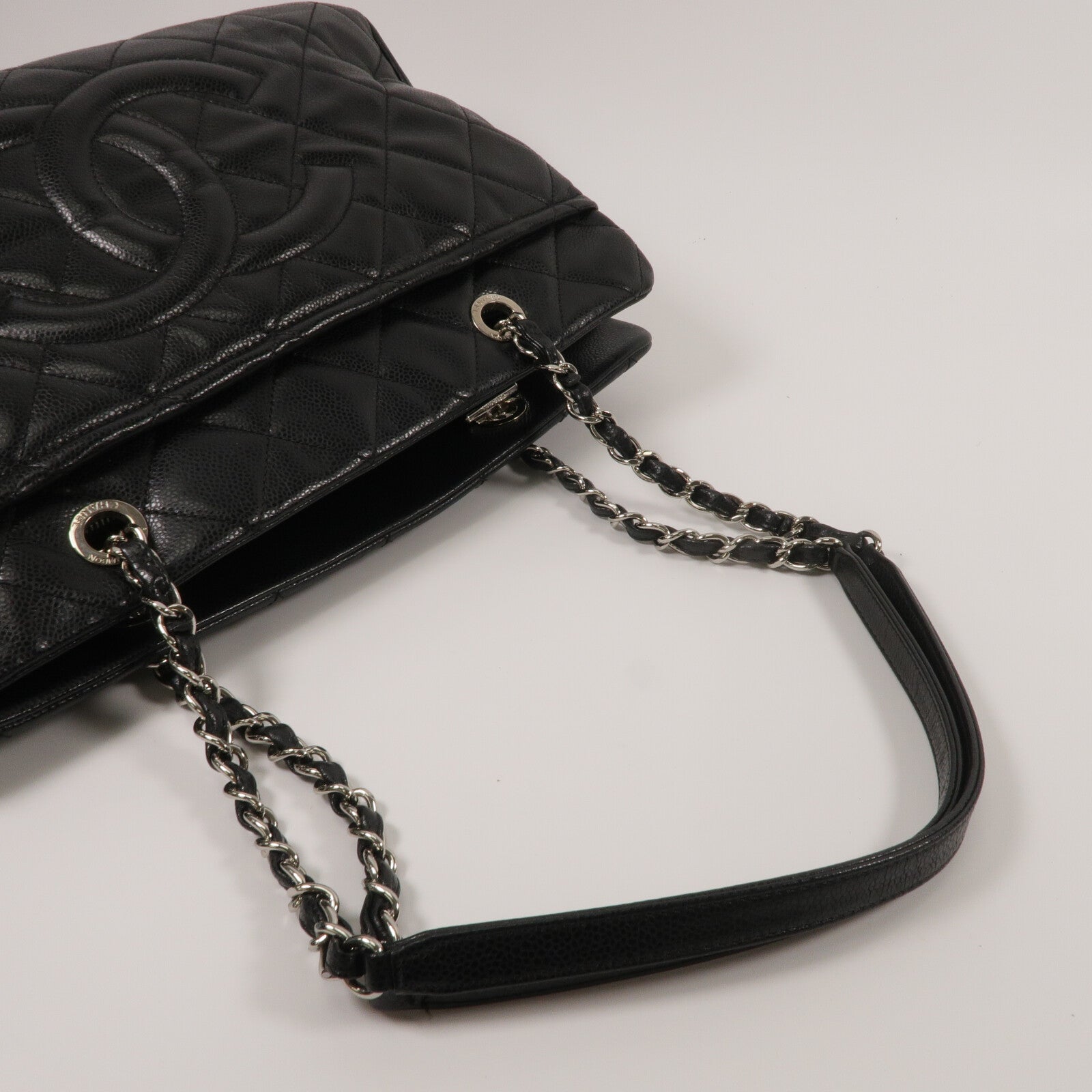 CHANEL 牛皮皮革Chain Tote bag手挽袋