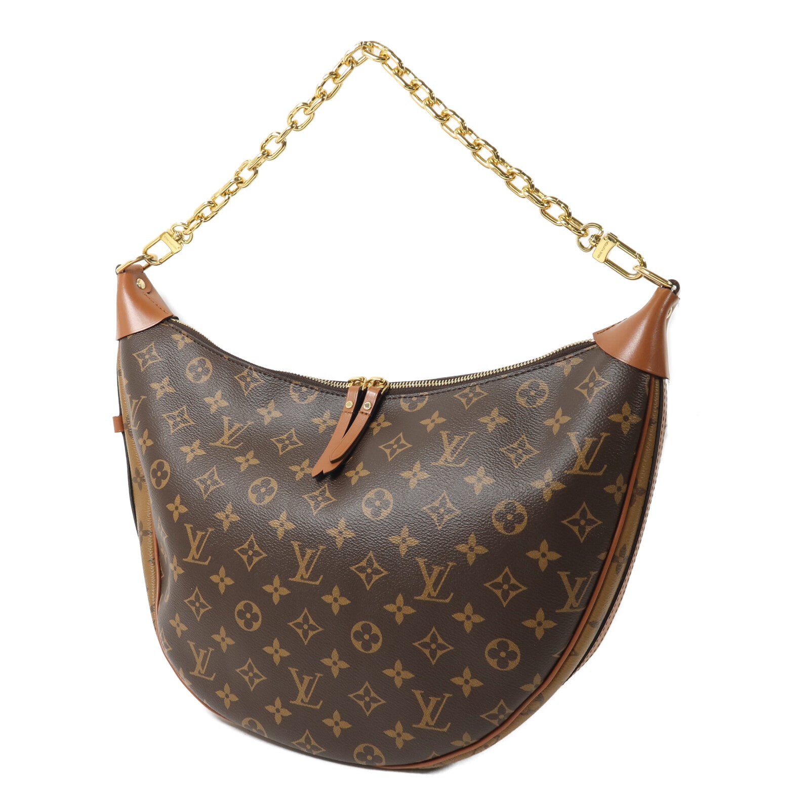LOUIS VUITTON Monogram Reverse Loop Hobo手挽肩背兩用袋