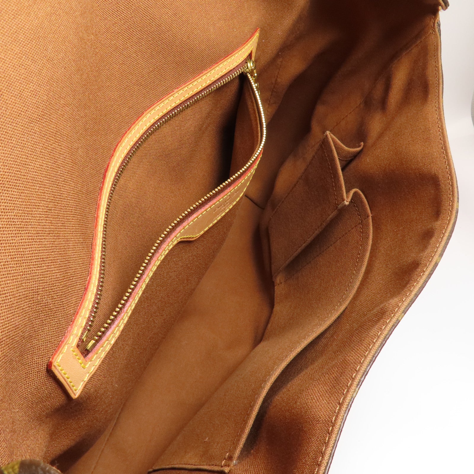 LOUIS VUITTON Monogram Abbesses金扣肩背袋棕色