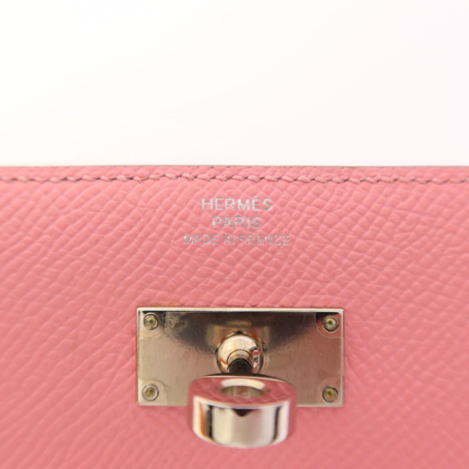 HERMES 【激減優惠】Epsom皮革Kelly Wallet銀扣錢包
