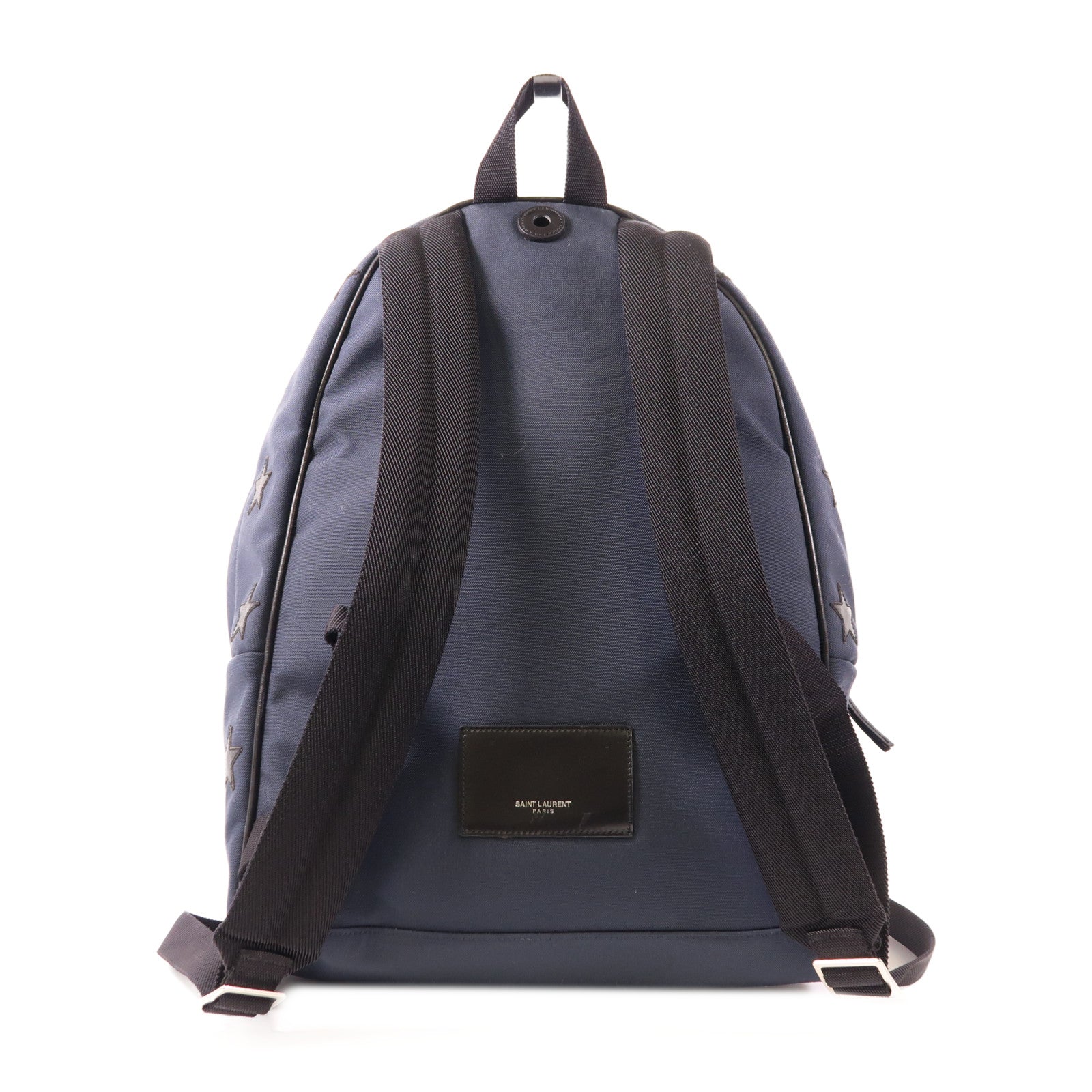 SAINT LAURENT 帆布Backpack銀扣背包