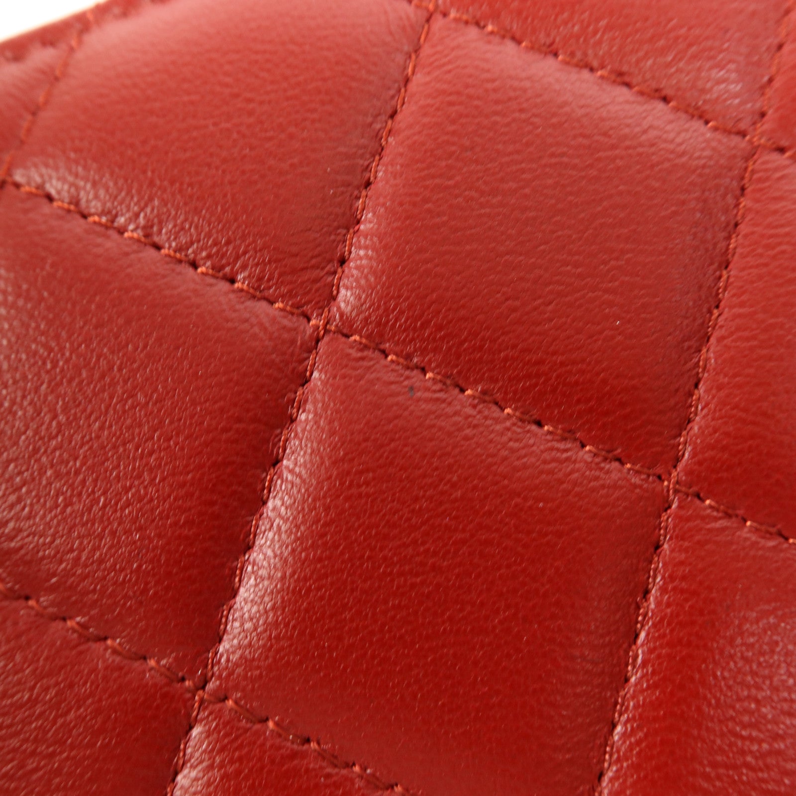 CHANEL 羊皮皮革Long Wallet銀扣長錢包