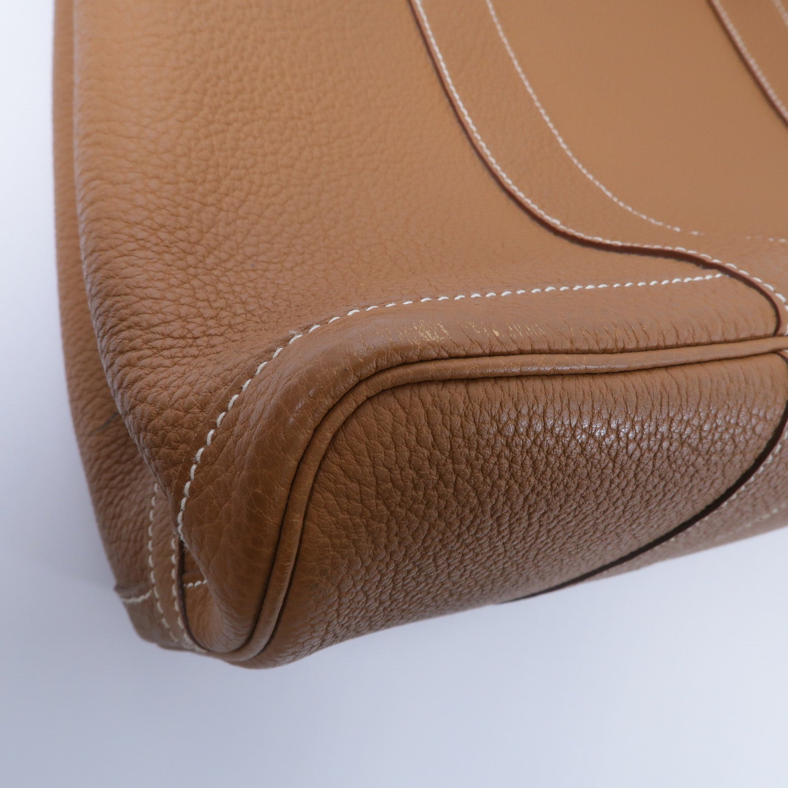 HERMES Negonda皮革Garden Party PM手挽袋Gold