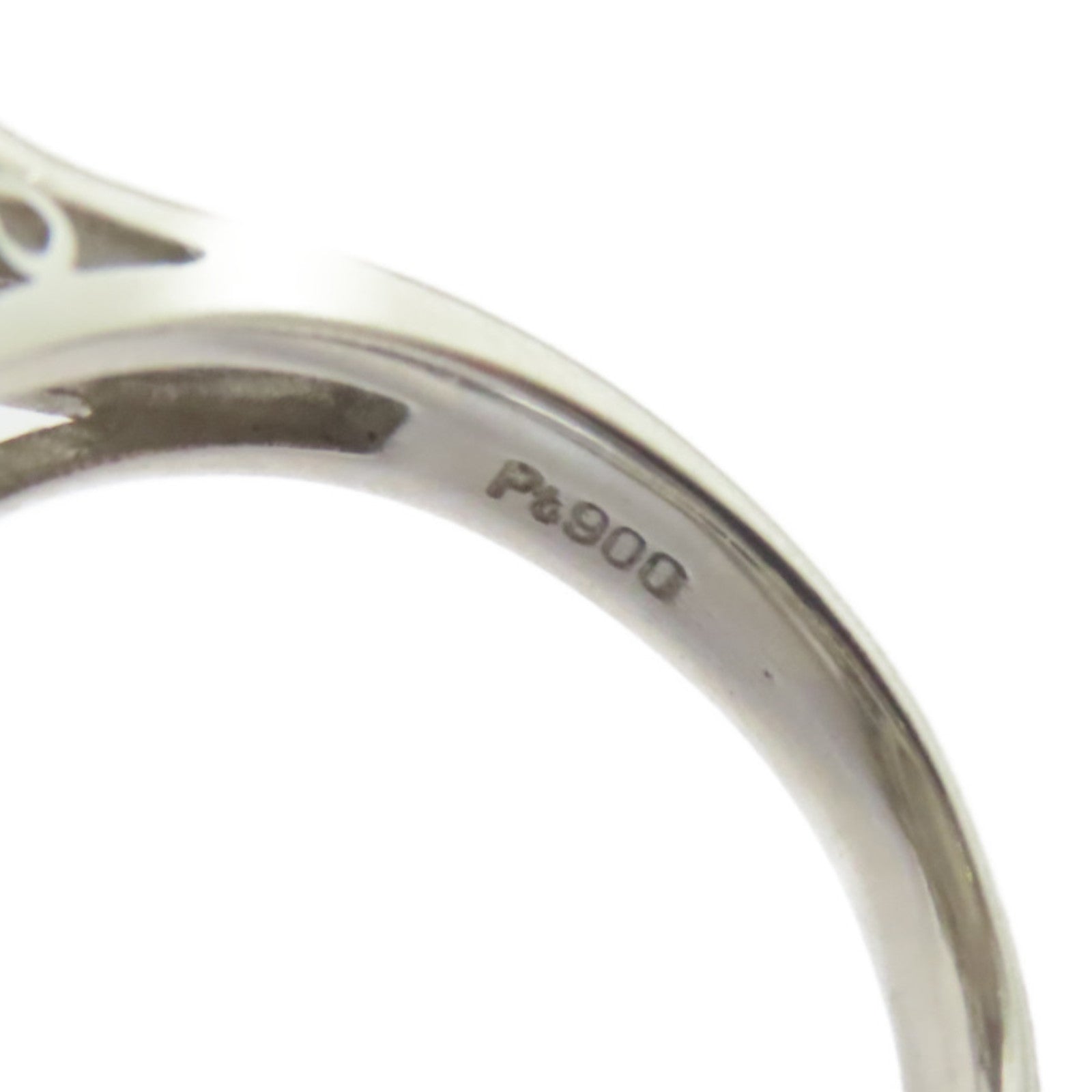 JEWELRY PT900鉑金/Pearl Ring 珍珠15.6mm/1.08ct鑚石戒指US#8
