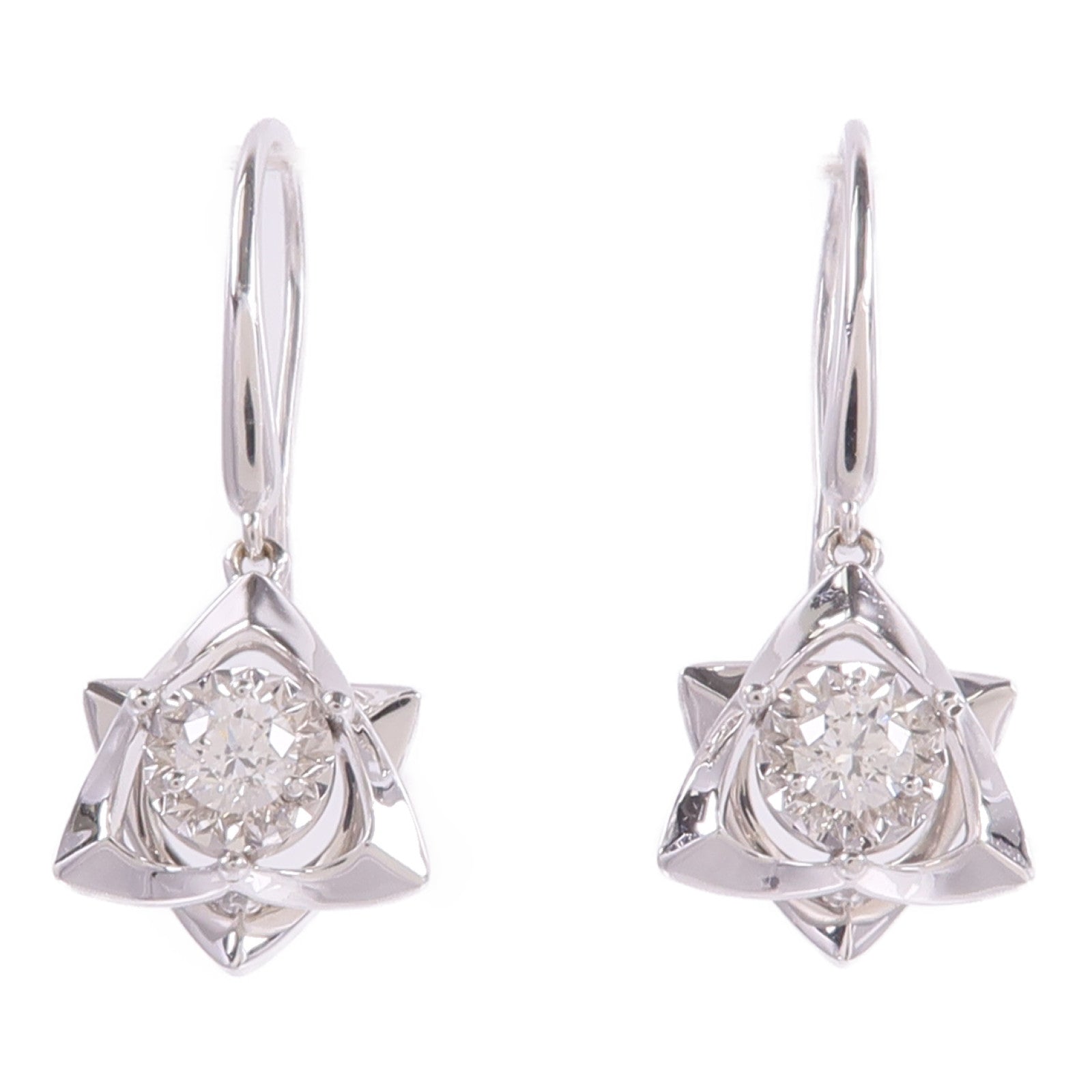 JEWELRY 18K白金Diamond Earrings鑽石耳環
