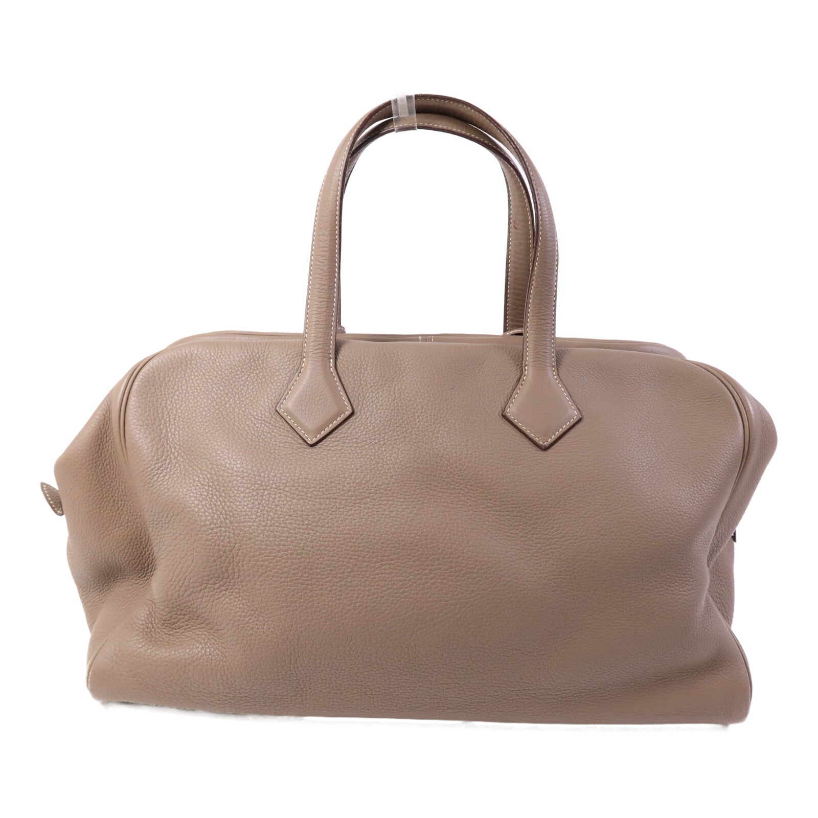 HERMES Clemence皮革Victoria 43銀扣肩背袋