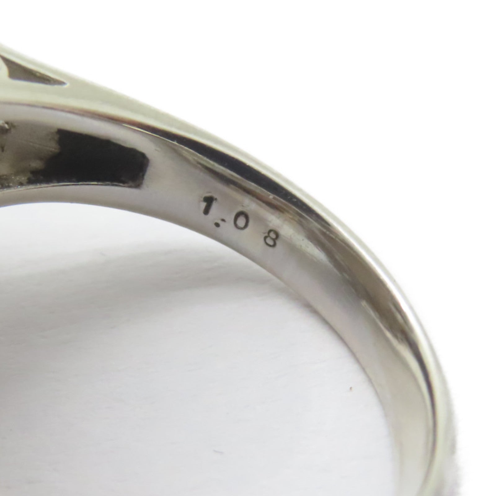 JEWELRY PT900鉑金/Pearl Ring 珍珠15.6mm/1.08ct鑚石戒指US#8