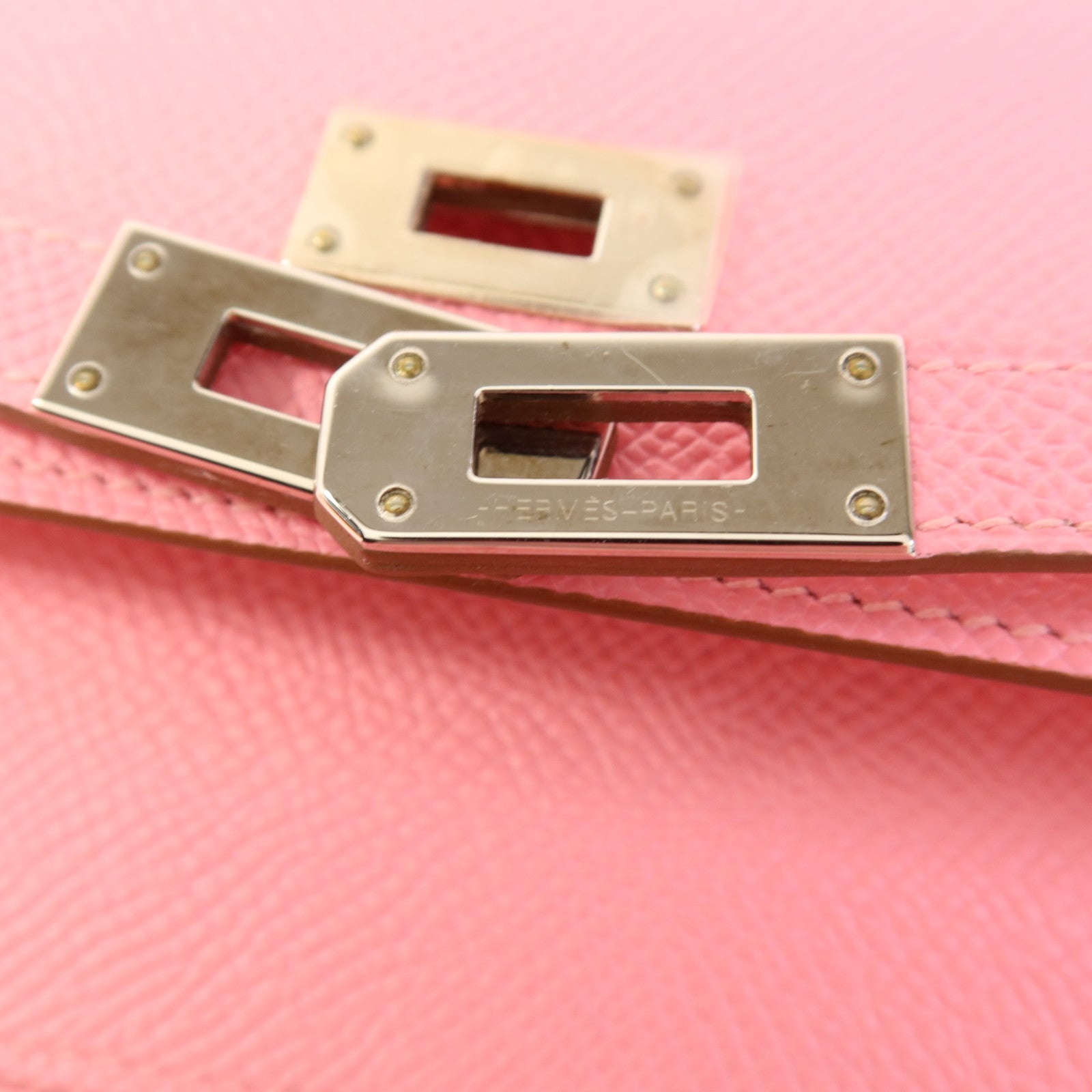 HERMES Epsom皮革Kelly Wallet銀扣錢包