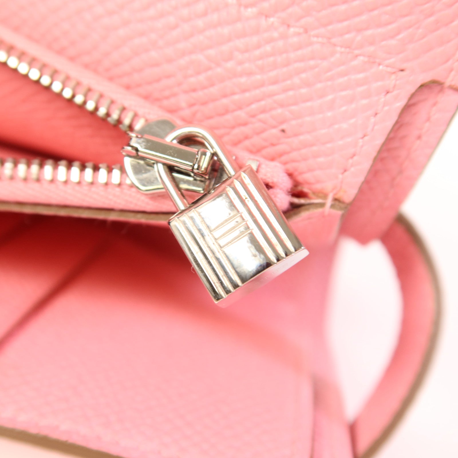 HERMES Epsom皮革Kelly Wallet銀扣錢包