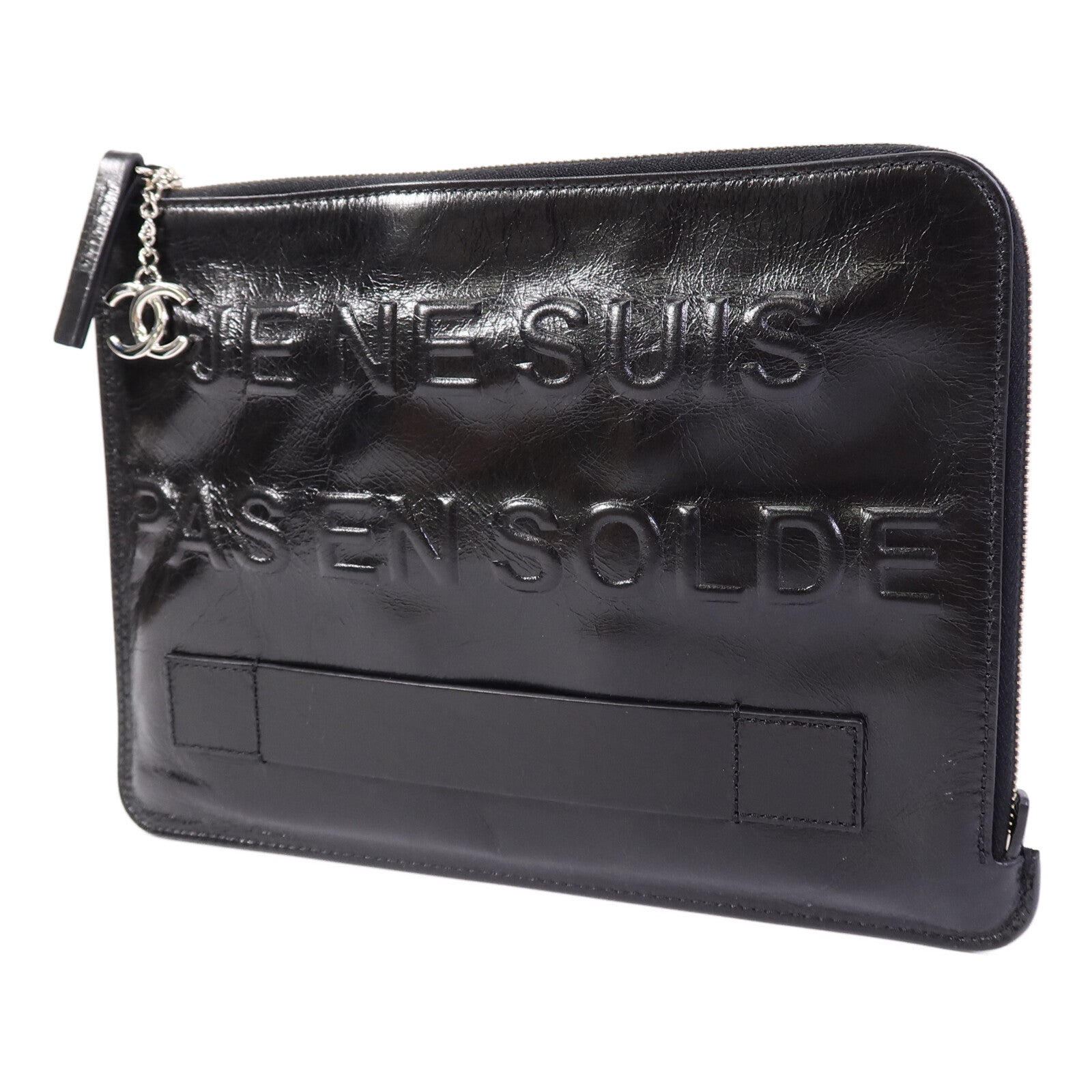 CHANEL 牛皮皮革Je Ne Suis Pas En Solde Clutch手拿包