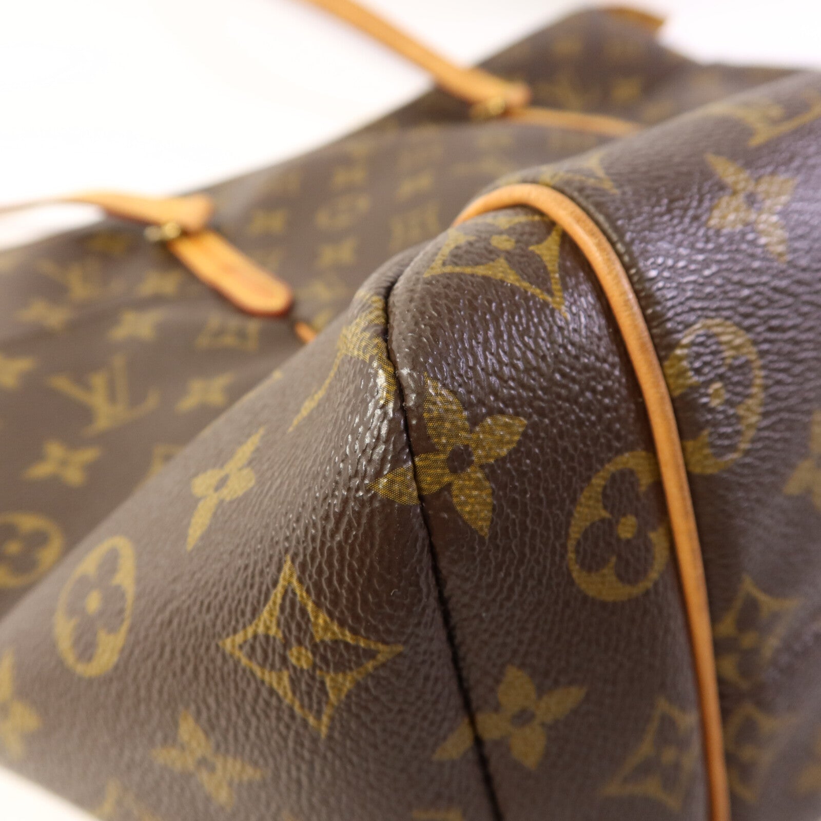 LOUIS VUITTON Monogram Totally MM金扣肩背袋棕色