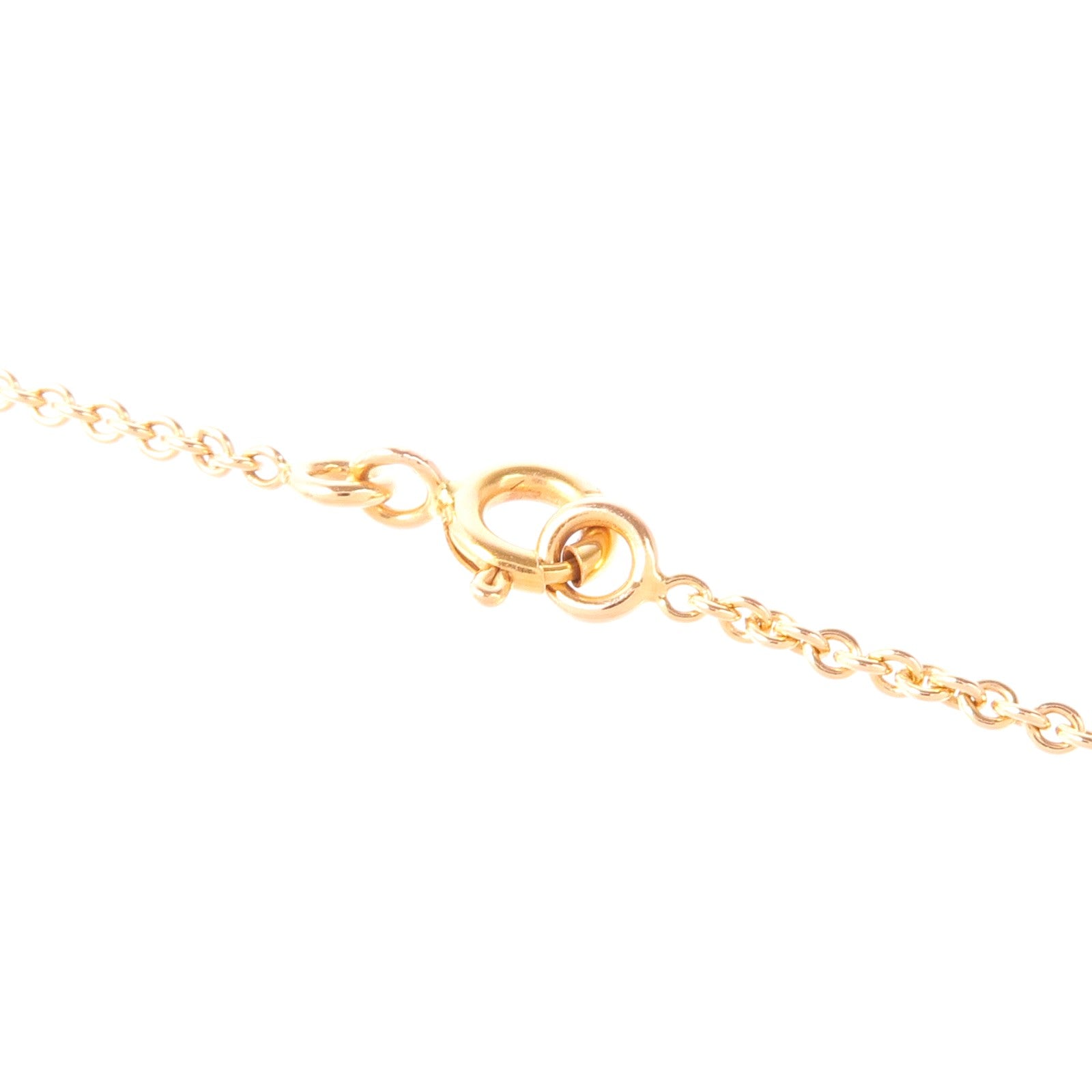 HERMES 18K玫瑰金Amulettes Kelly Diamond Pendant鑽石項鍊