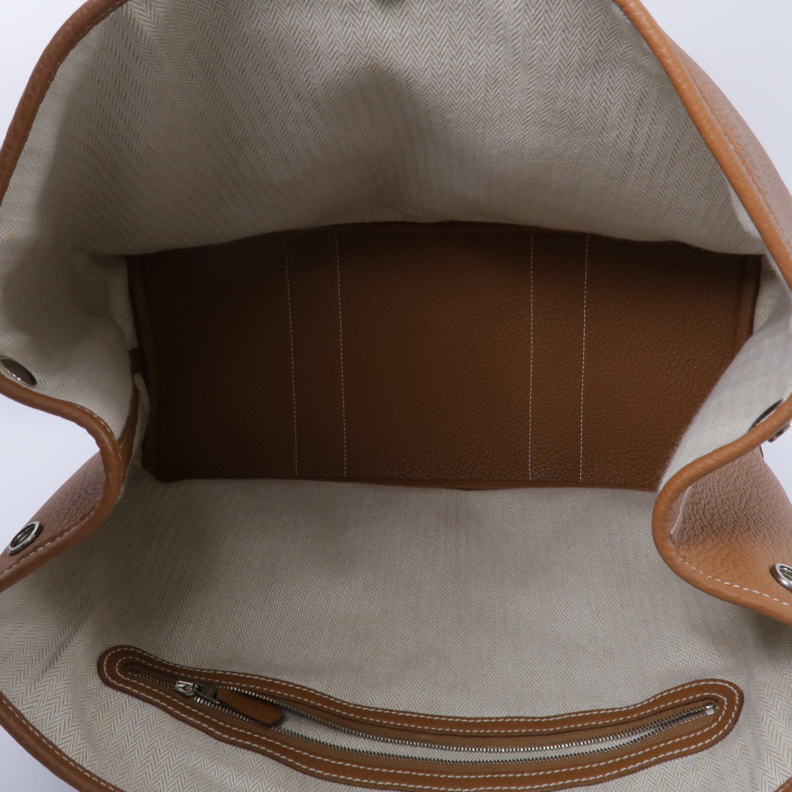 HERMES Negonda皮革Garden Party PM手挽袋Gold