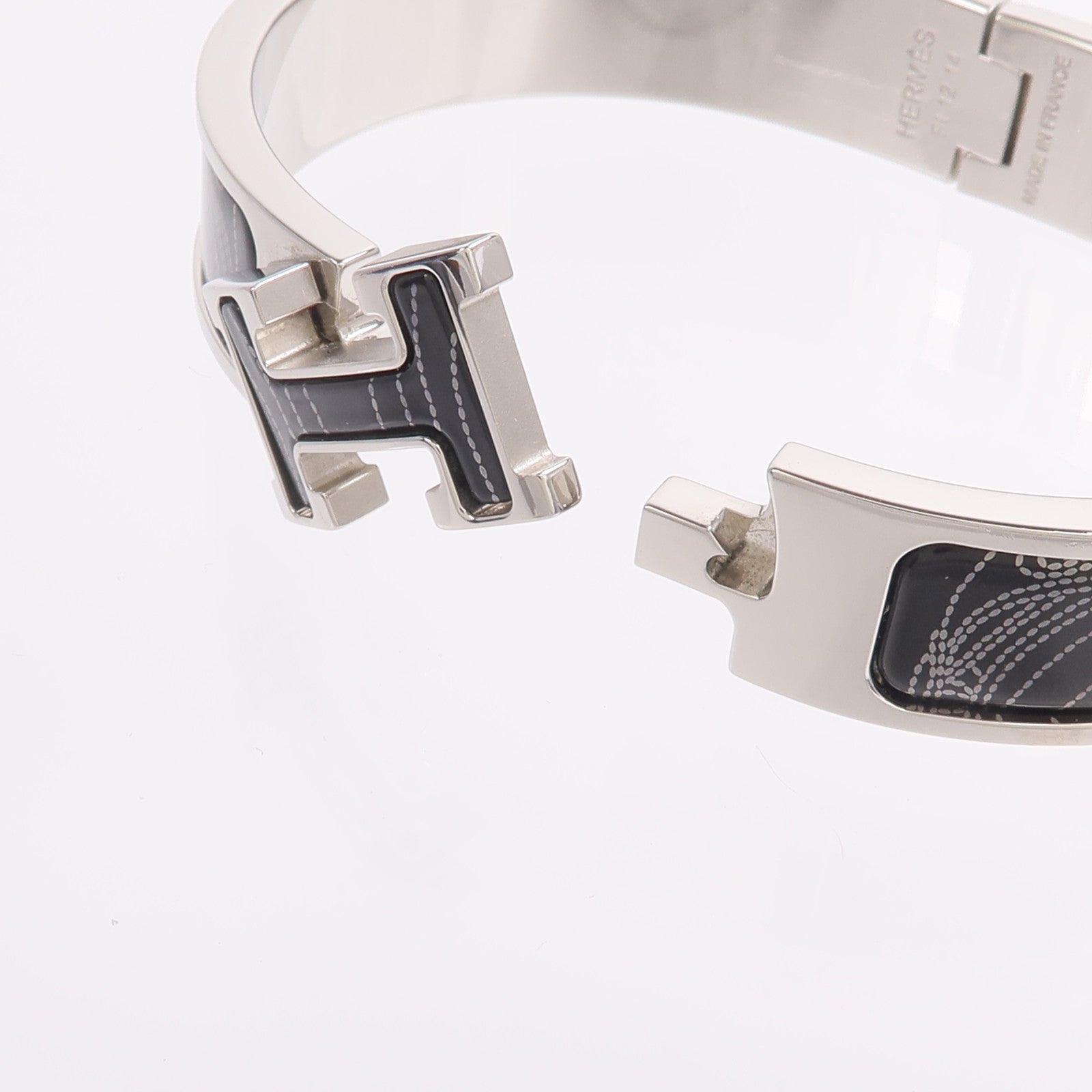 HERMES 金屬/琺瑯Clic H Bracelet手鐲