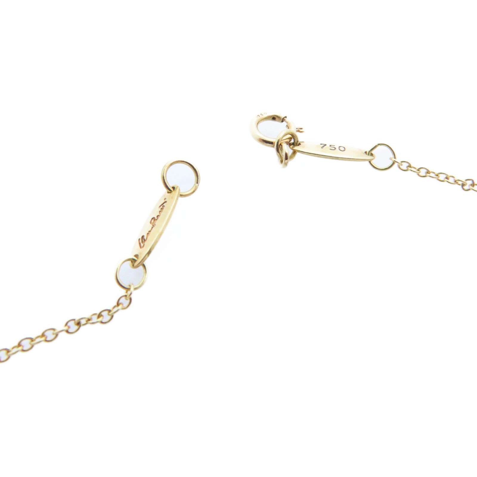 TIFFANY＆CO 18K黃金Teardrop Necklace金扣項鏈