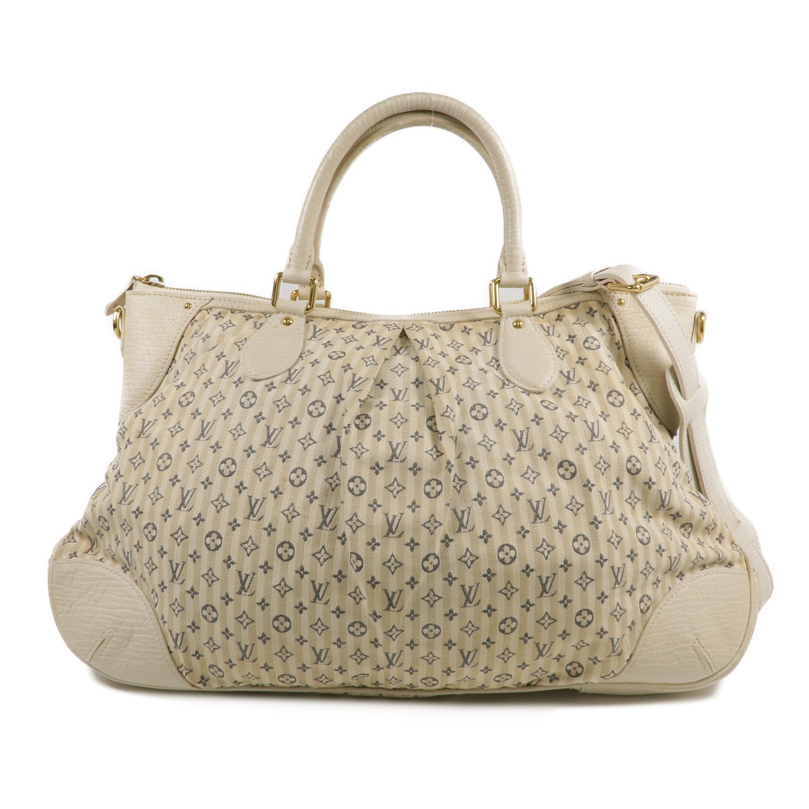 LOUIS VUITTON Monogram Mini Lin Marina GM金扣手挽肩背兩用袋