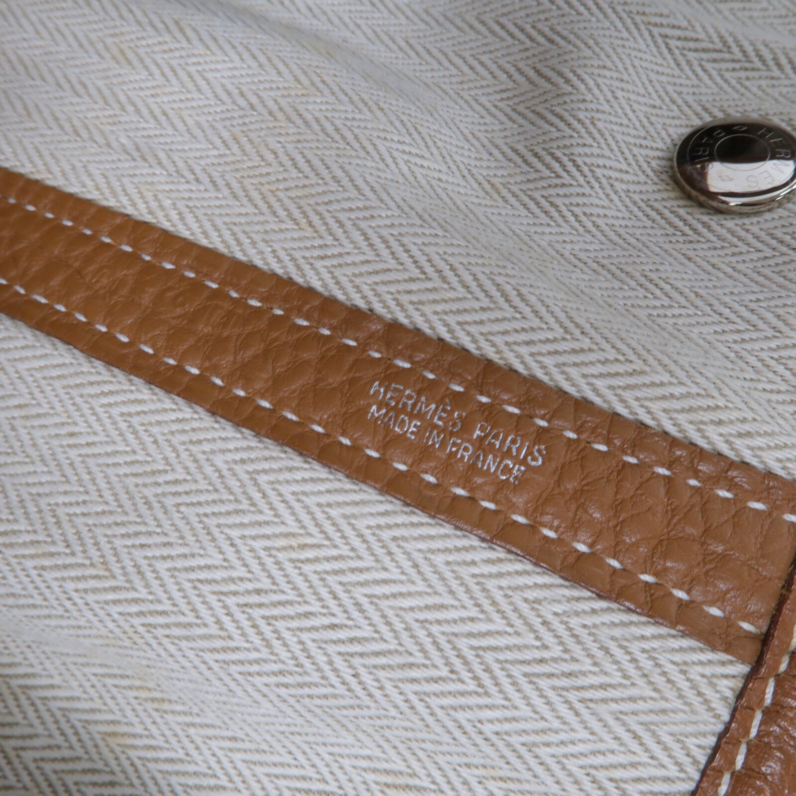 HERMES Negonda皮革Garden Party PM手挽袋Gold