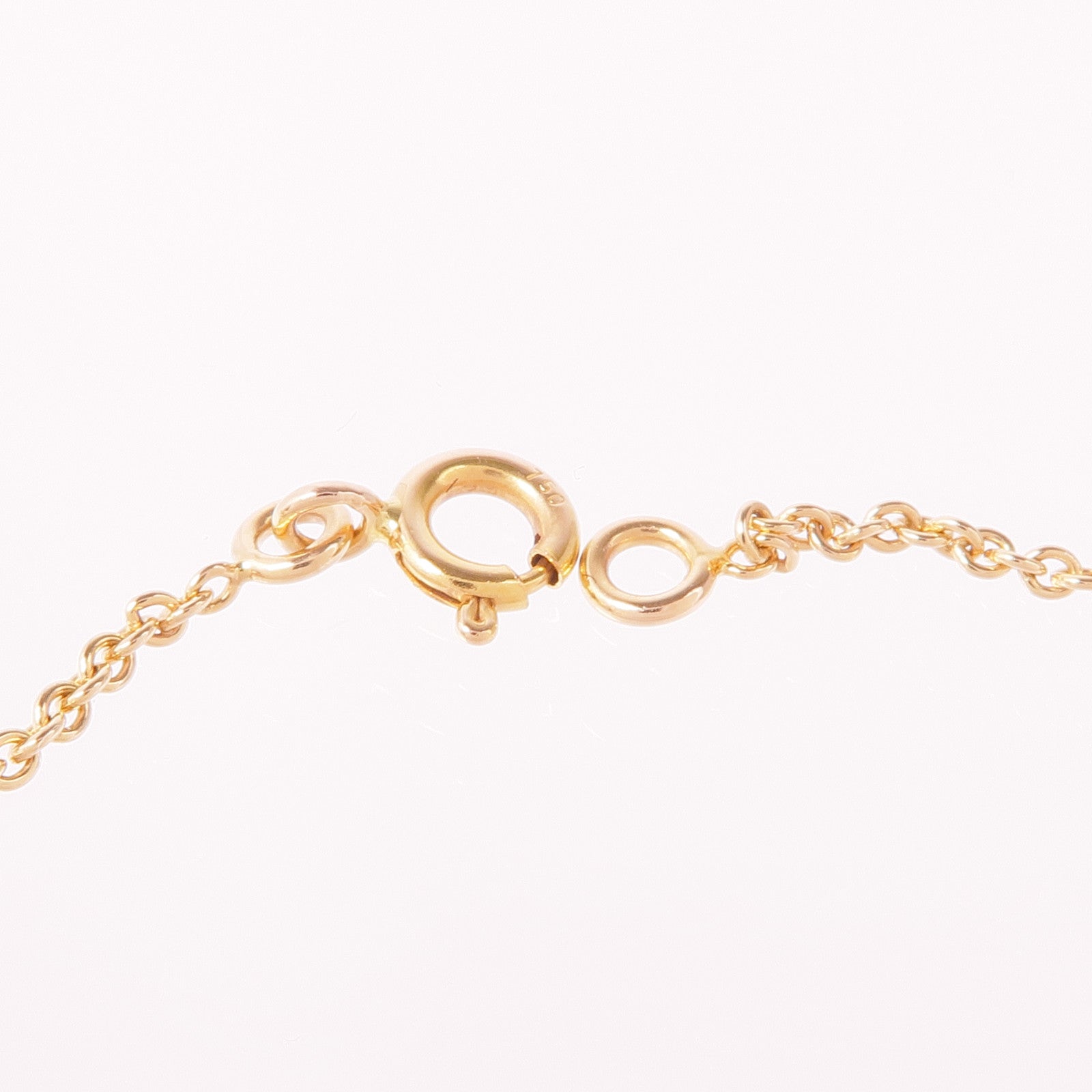 HERMES 18K玫瑰金Amulettes Kelly Diamond Pendant鑽石項鍊