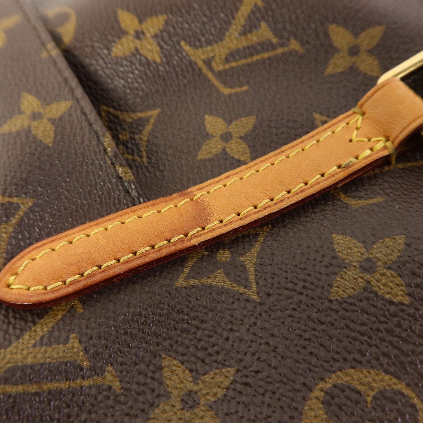 LOUIS VUITTON Monogram Totally MM金扣肩背袋棕色