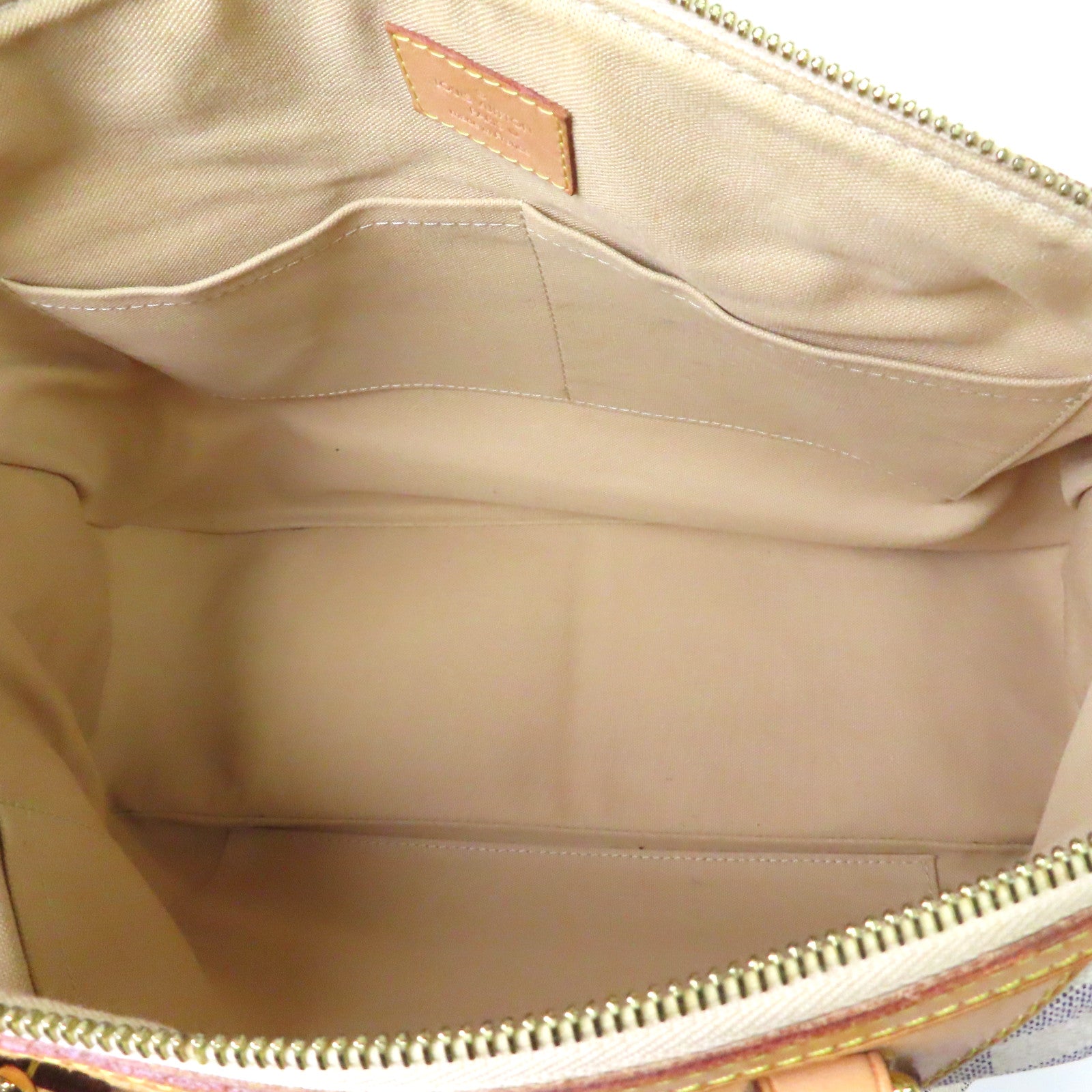 LOUIS VUITTON 【激減優惠】Damier Azur Siracusa GM金扣手挽肩背兩用袋藍色/白色