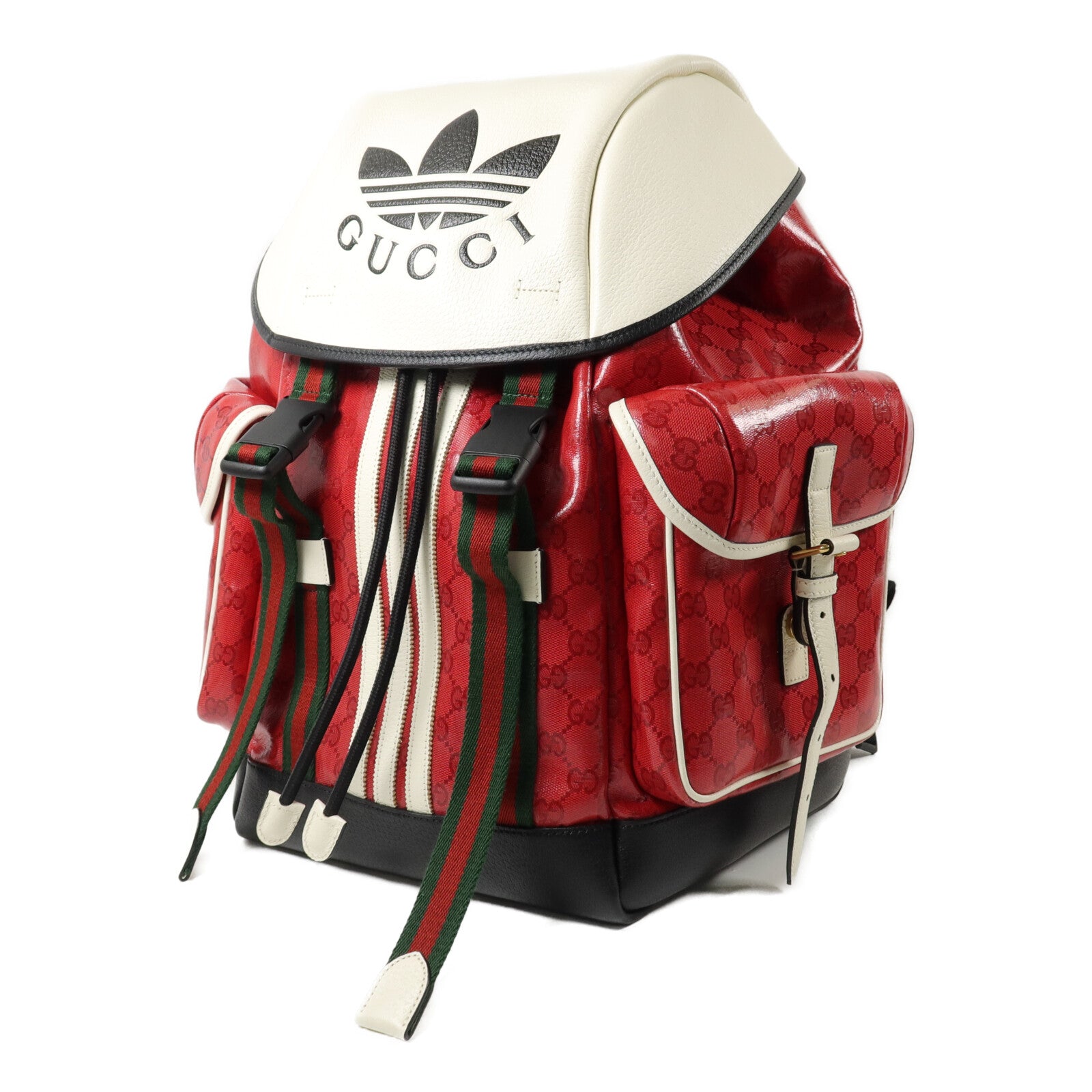 GUCCI 塗層帆布Gucci x Adidas Backpack背包