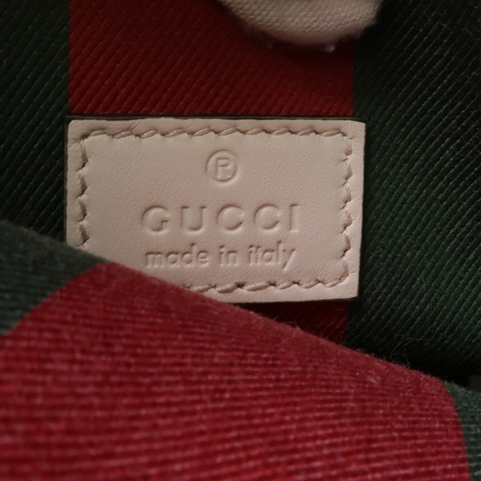 GUCCI 塗層帆布GG Emblem Small Bucket金扣手挽肩背兩用袋