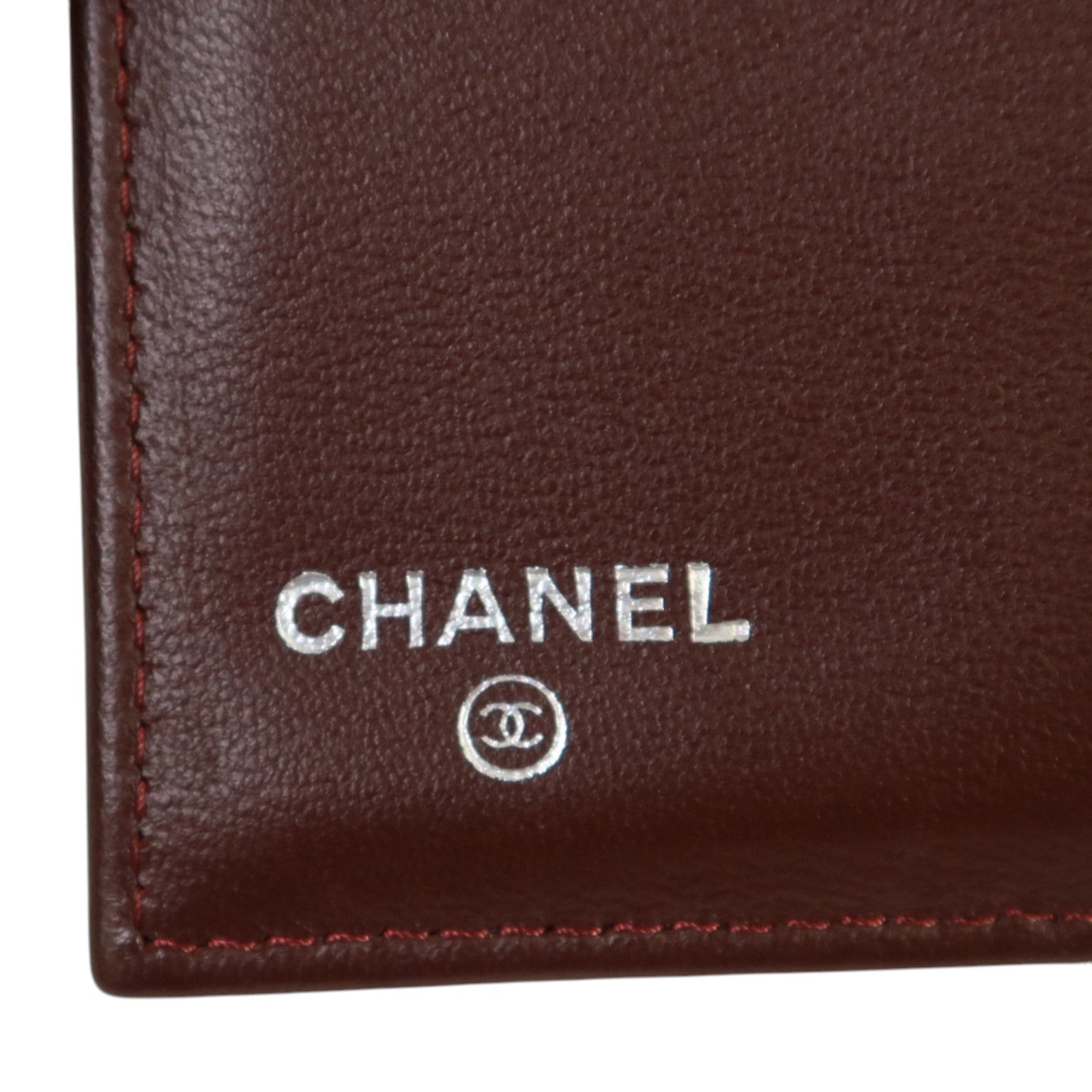 CHANEL 羊皮皮革Long Wallet銀扣長錢包