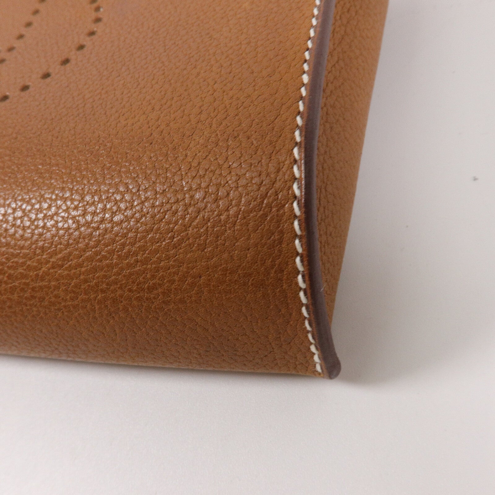 HERMES Barenia皮革Videpohes肩背袋Fauve