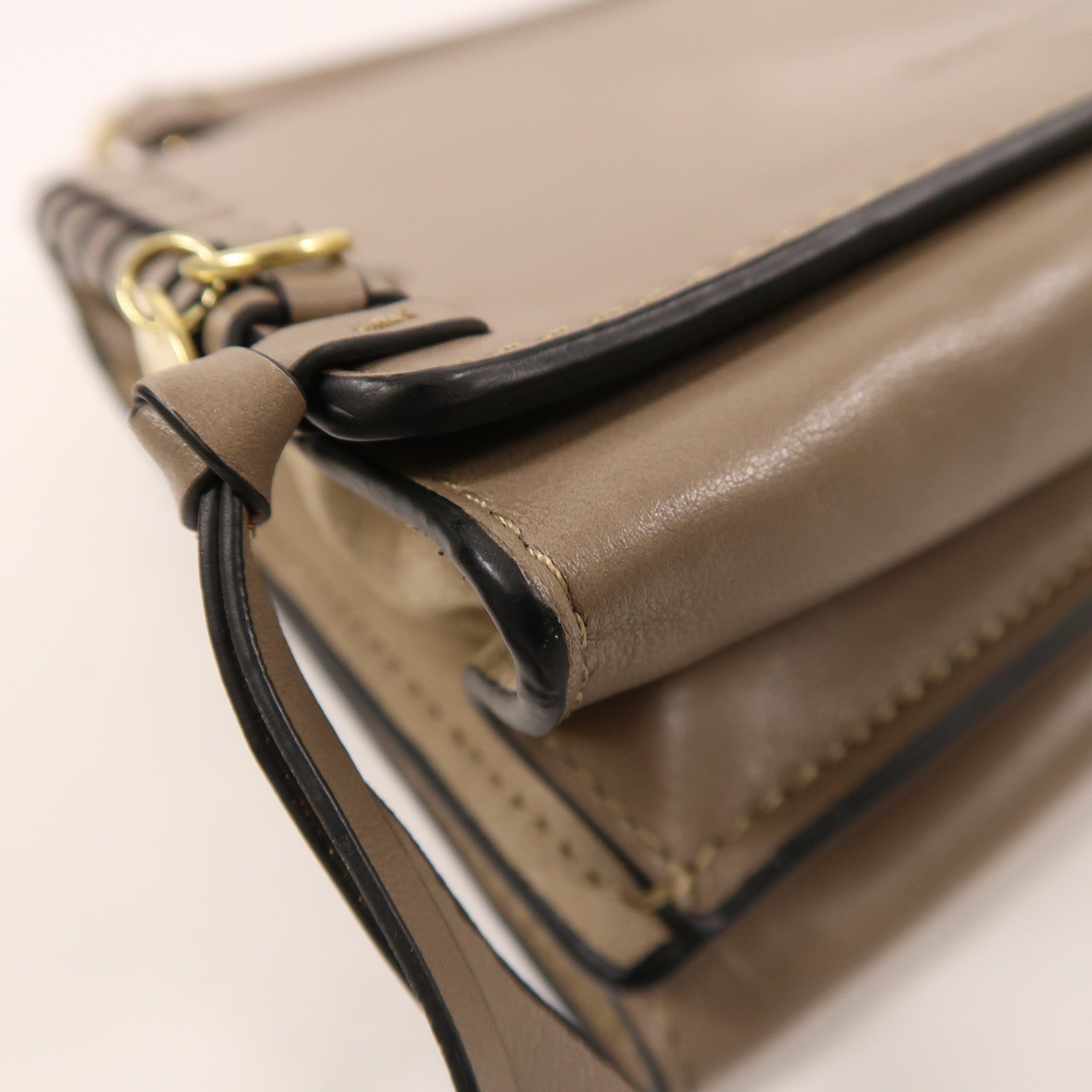 SEE BY CHLOE 牛皮皮革2 Way Shoulder金扣手挽肩背兩用袋