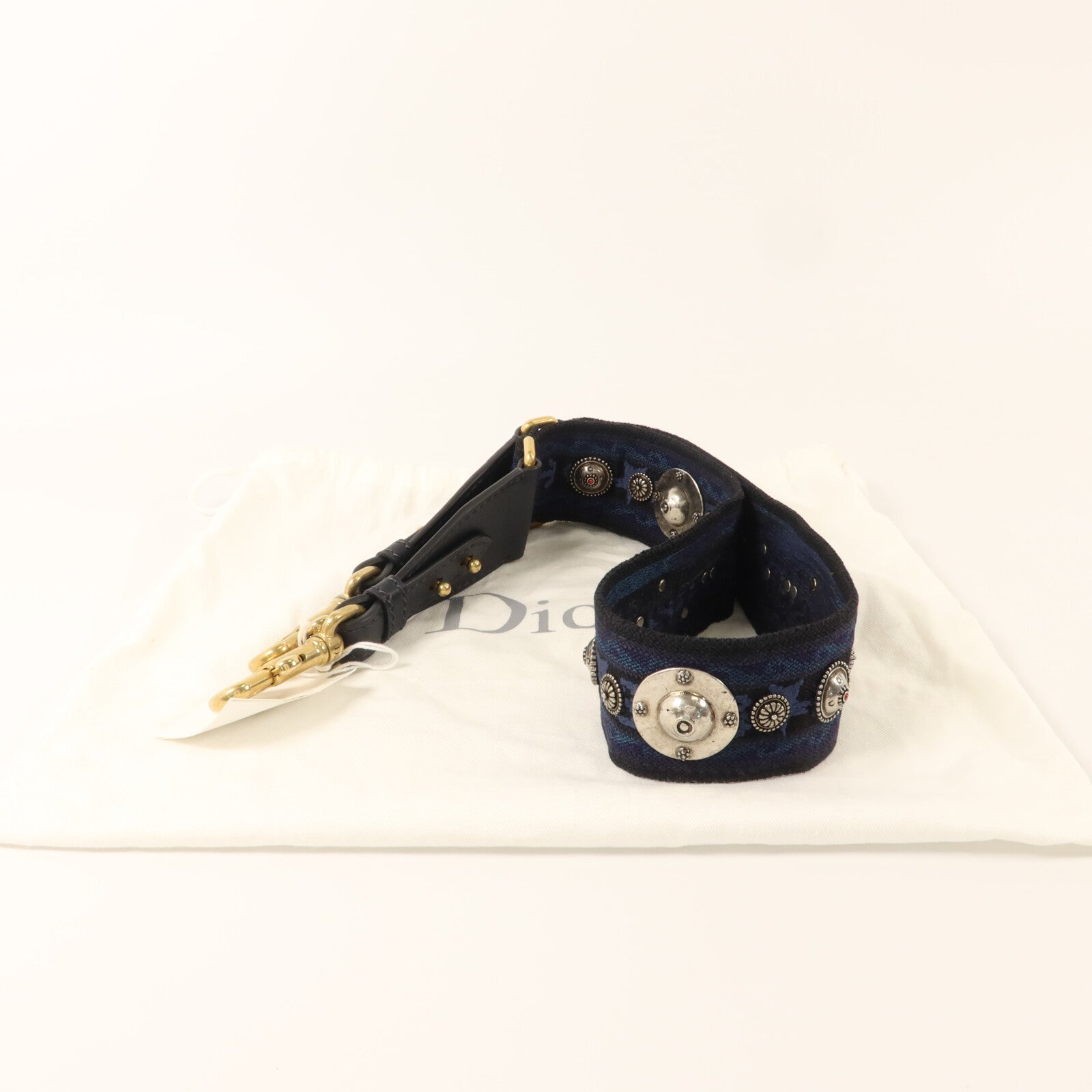 Dior 帆布Studded Shoulder Strap肩帶