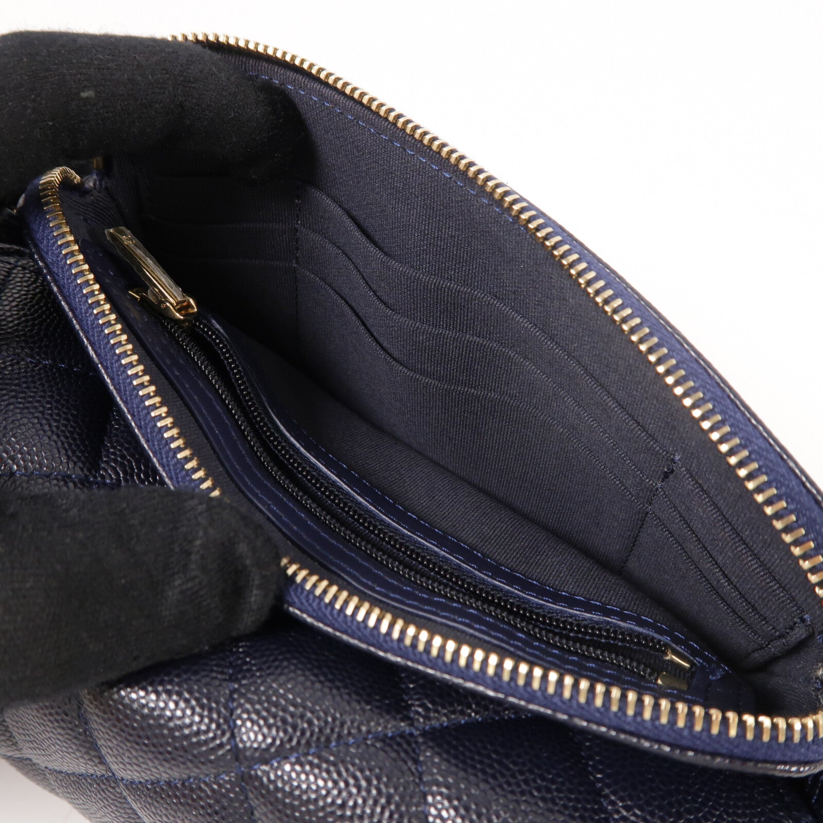 CHANEL 牛皮皮革Phone Bag鏈帶肩背袋