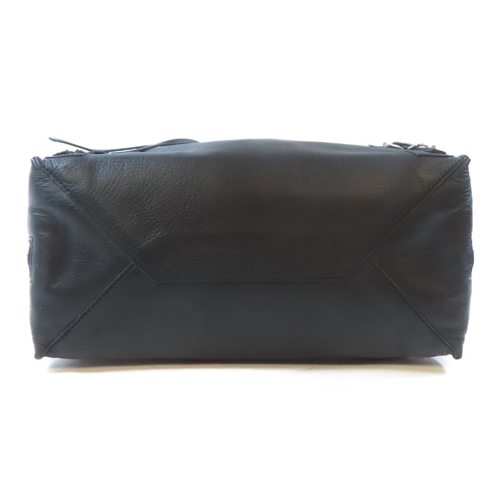 BALENCIAGA 【激減優惠】牛皮皮革Tote Bag銀扣手挽袋黑色