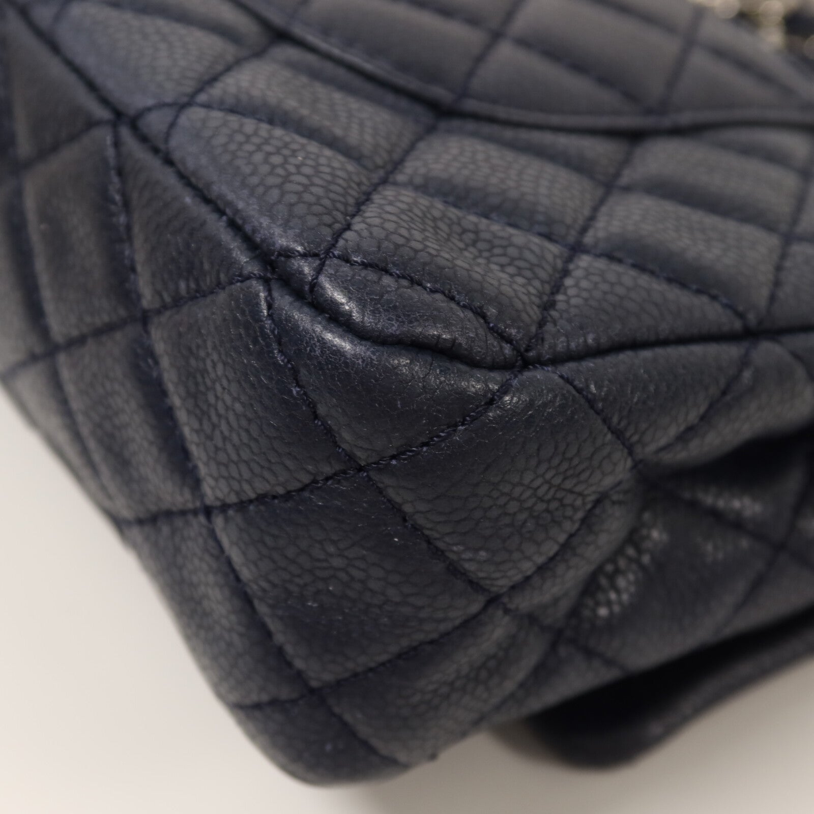 CHANEL 牛皮皮革Classic 25銀扣鏈帶肩背袋