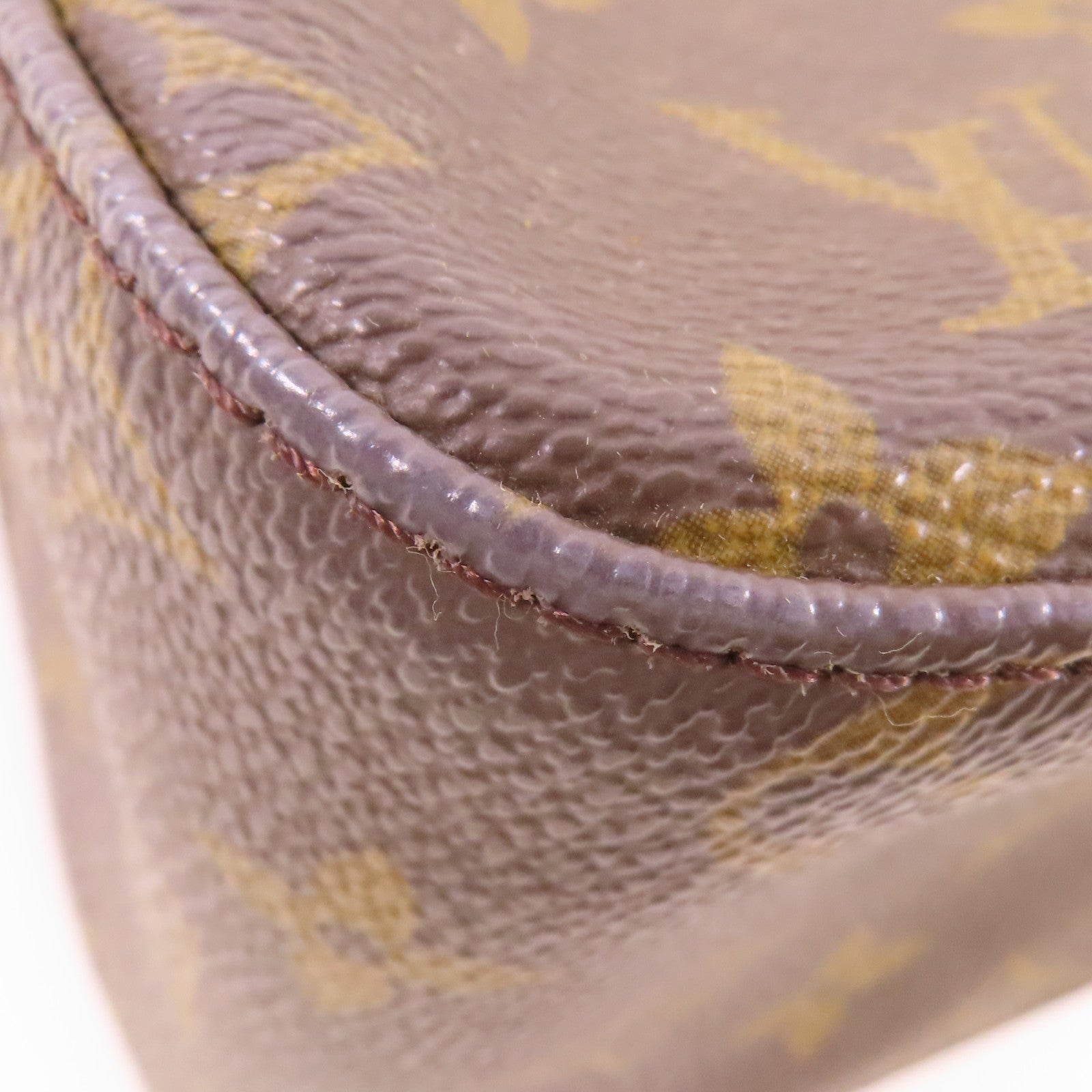 LOUIS VUITTON Monogram Looping MM金扣肩背袋棕色