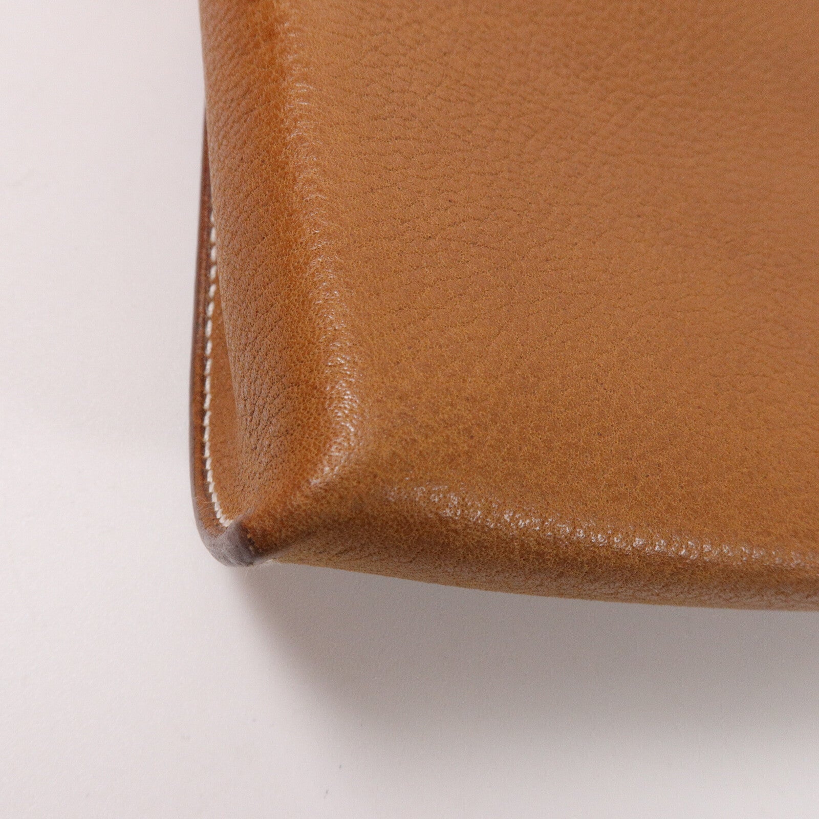 HERMES Barenia皮革Videpohes肩背袋Fauve