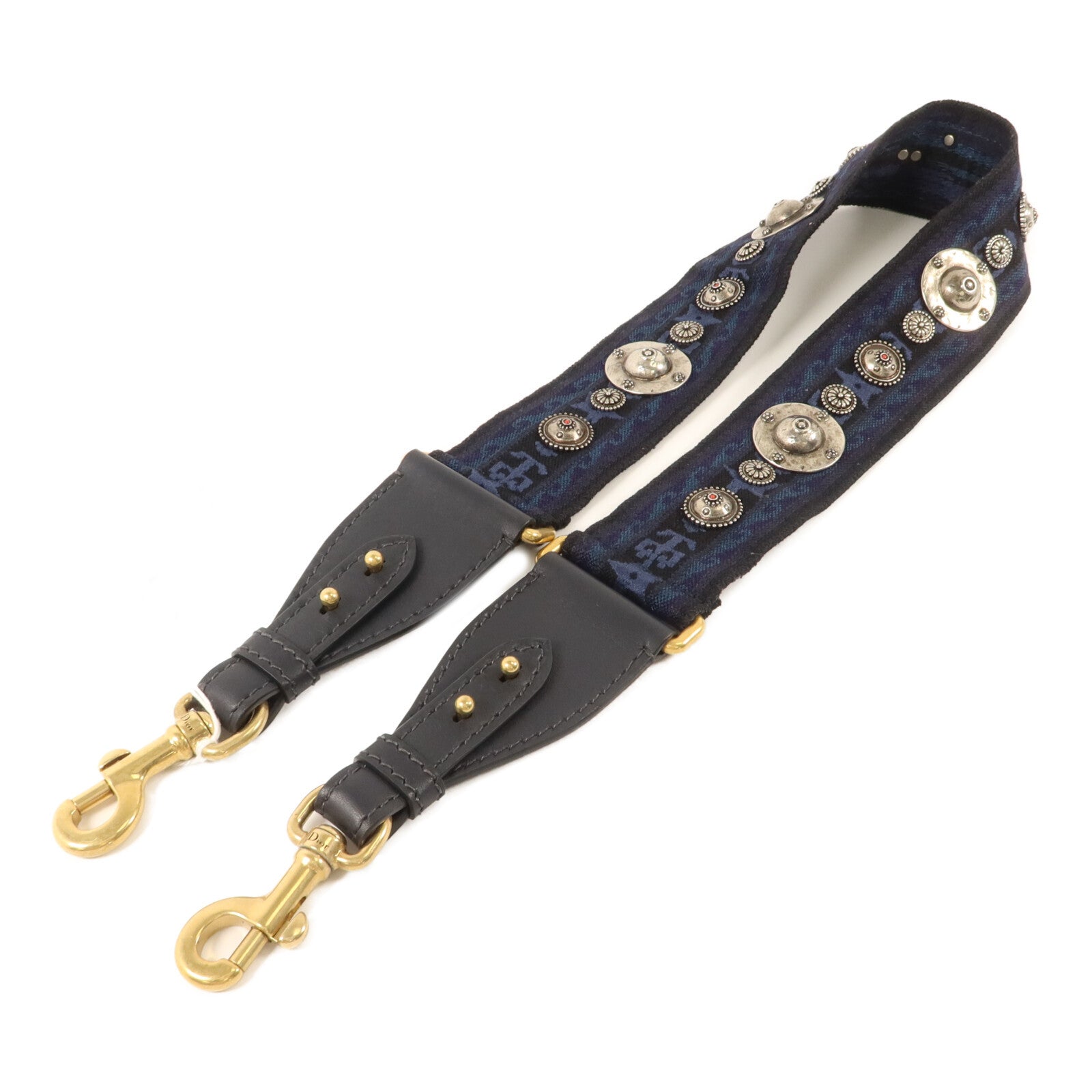 Dior 帆布Studded Shoulder Strap肩帶