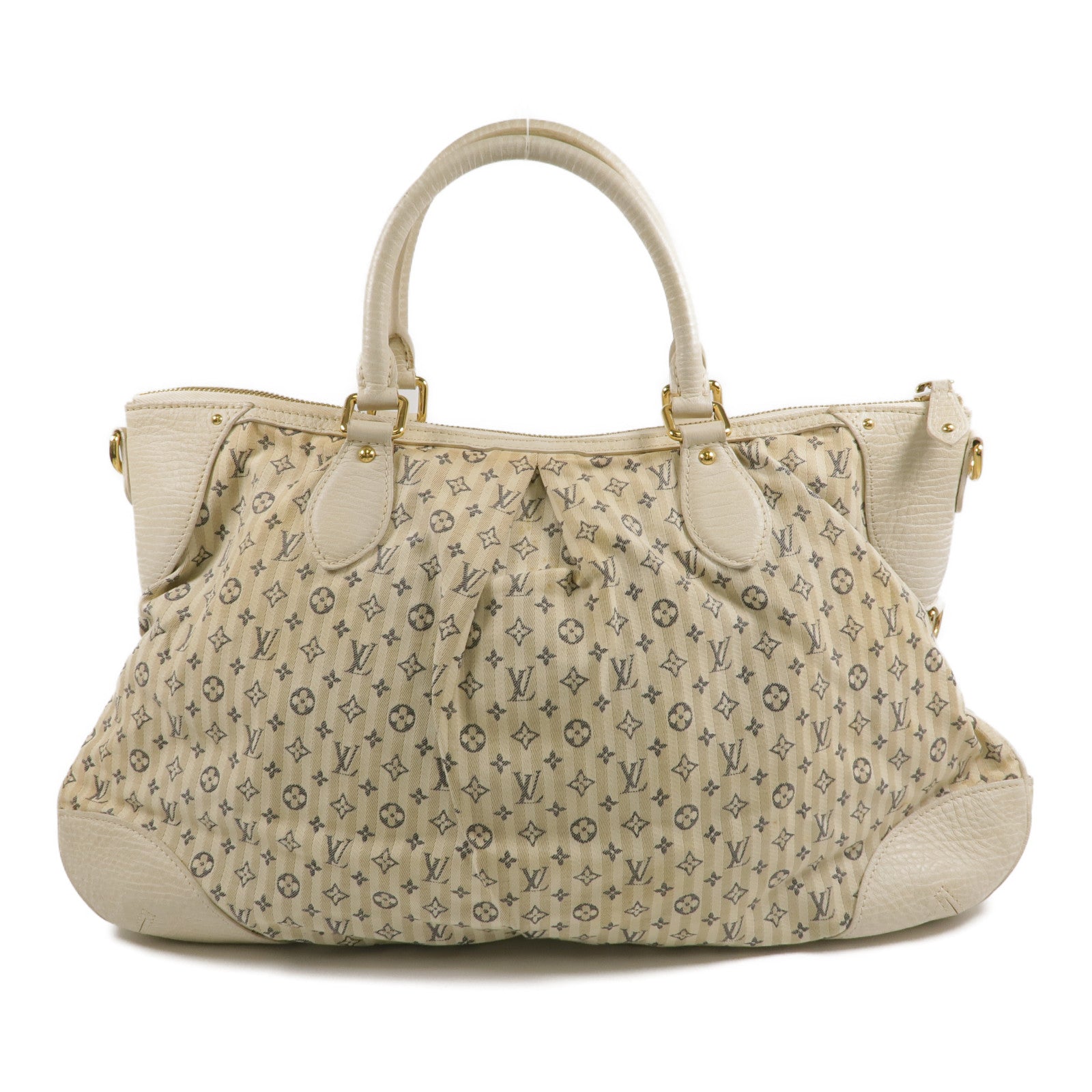 LOUIS VUITTON Monogram Mini Lin Marina GM金扣手挽肩背兩用袋