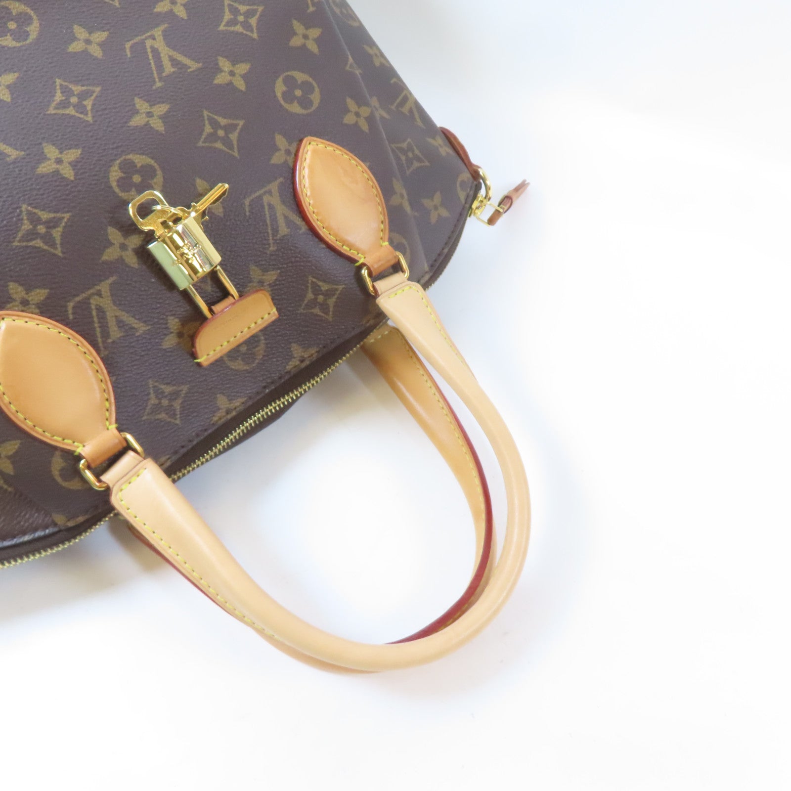 LOUIS VUITTON Monogram Rivoli MM金扣手挽肩背兩用袋啡色
