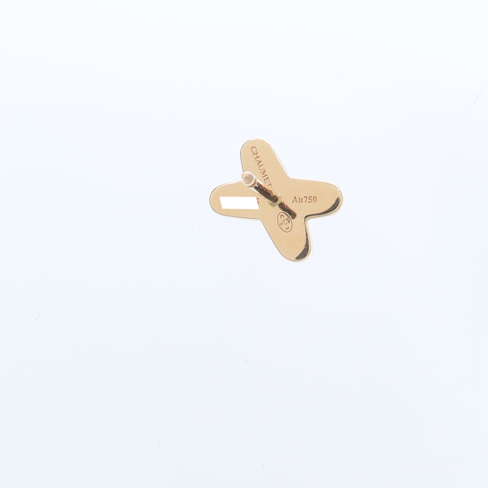 Chaumet 18K玫瑰金Jeux De Liens縞瑪瑙/鑽石耳環