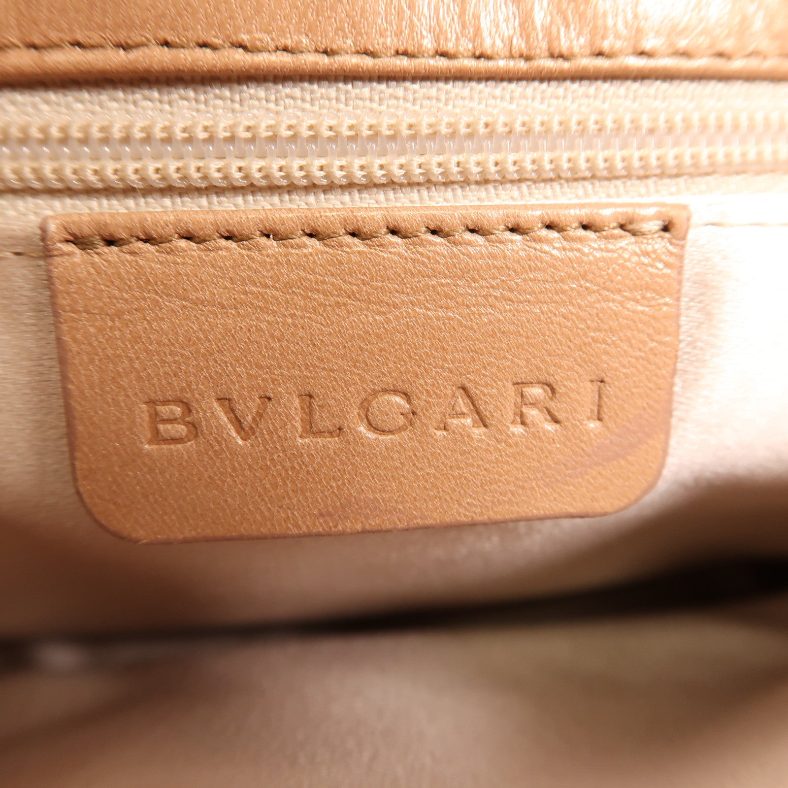 BVLGARI Satin Hand Bag金扣手挽肩背兩用袋