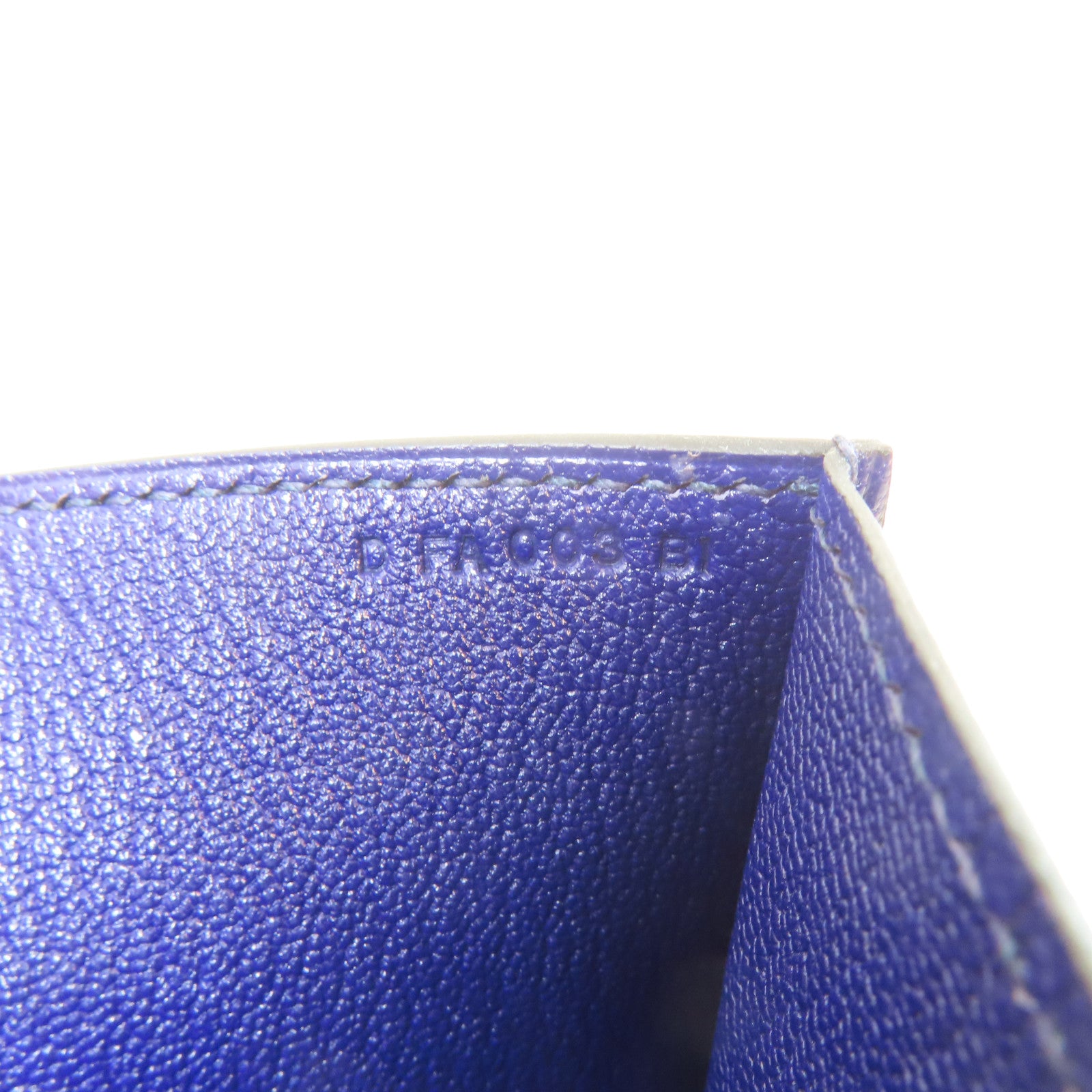 HERMES 【激減優惠】Chevre皮革Medor Clutch金扣手拿包藍色