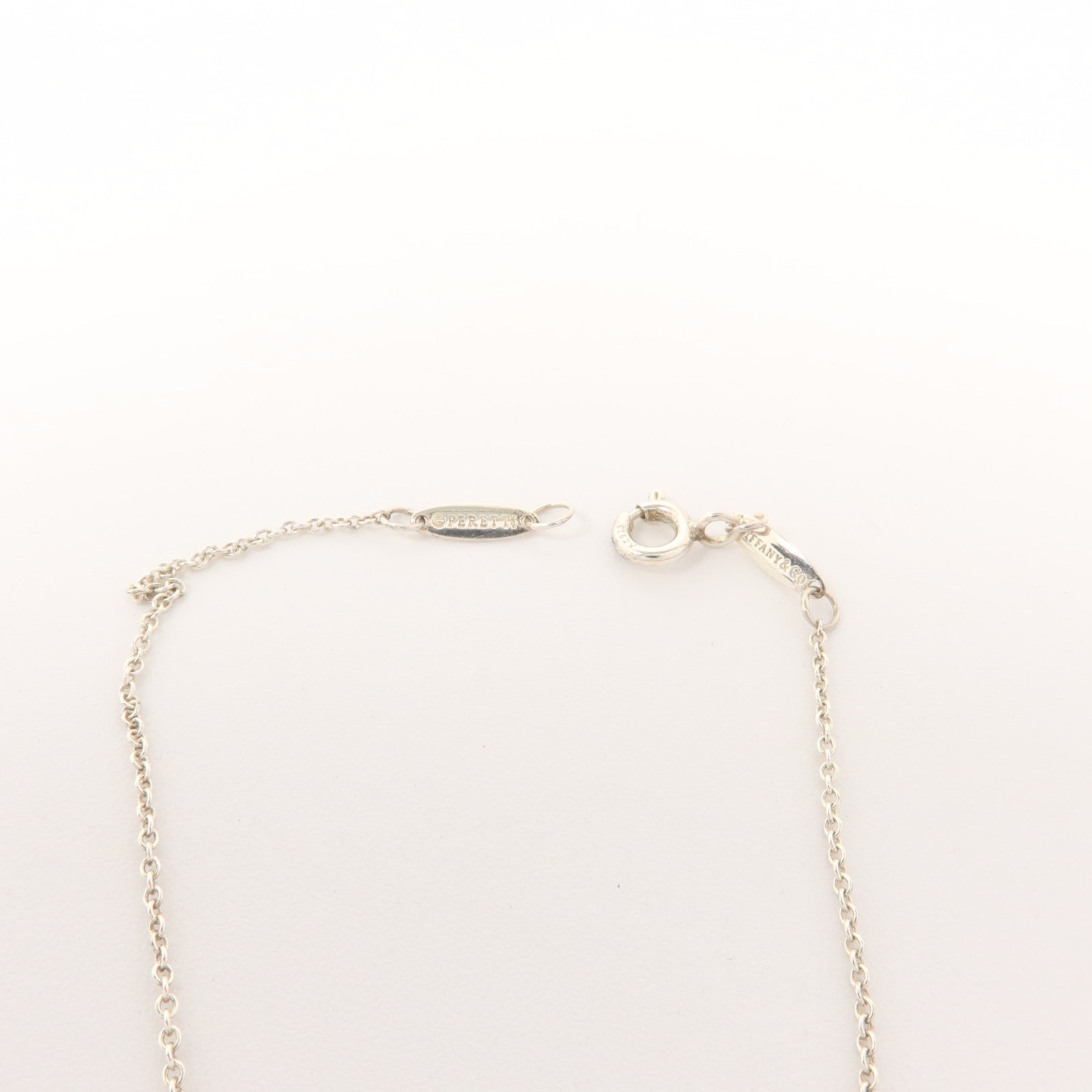 TIFFANY＆CO 925純銀Elsa Peretti Diamond By the Yard手鏈