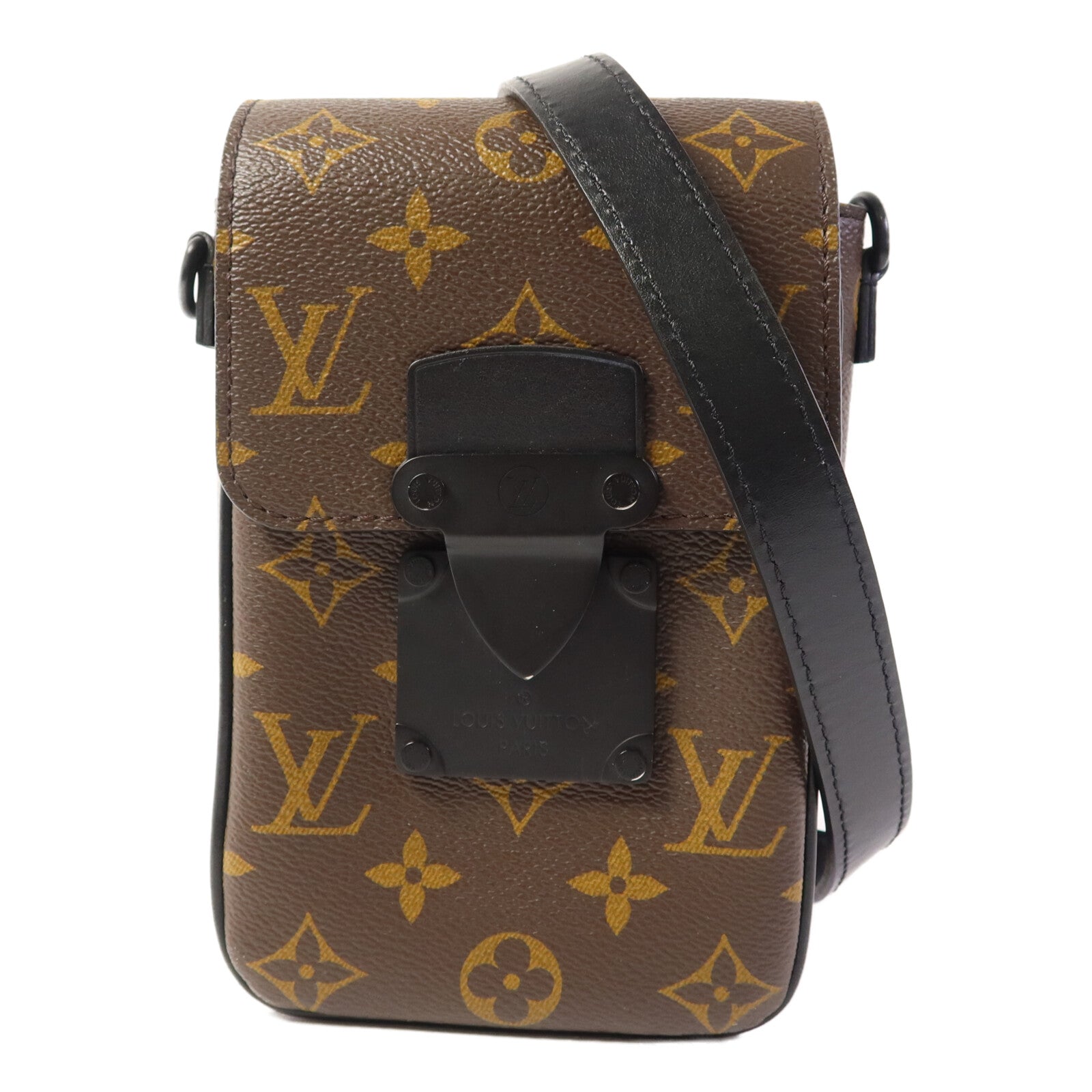 LOUIS VUITTON Monogram Macassar S-Lock肩背袋
