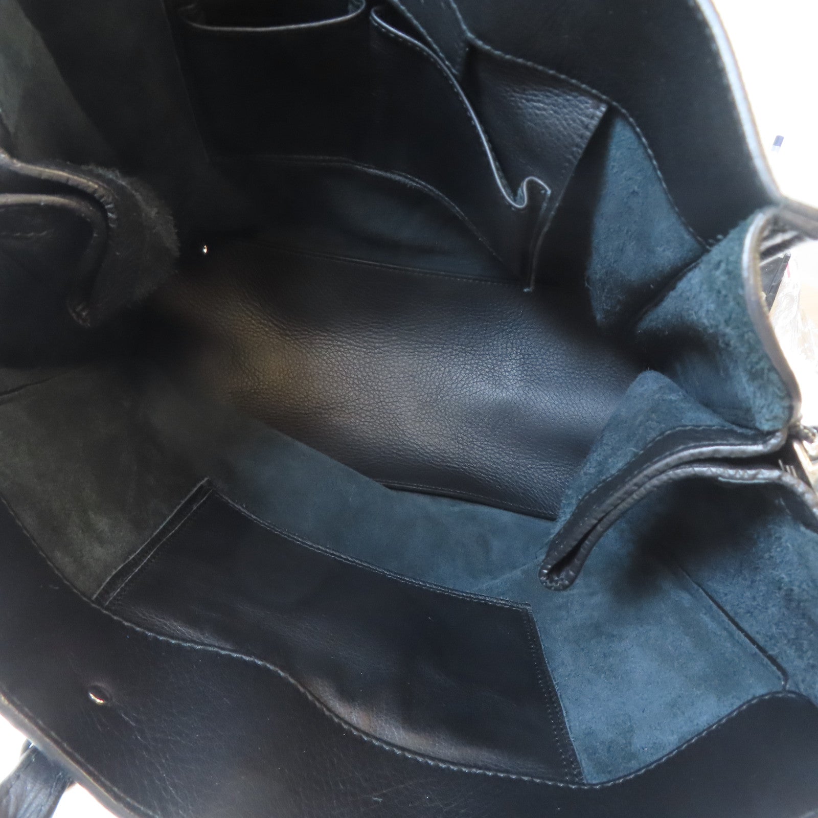 BALENCIAGA 【激減優惠】牛皮皮革Tote Bag銀扣手挽袋黑色