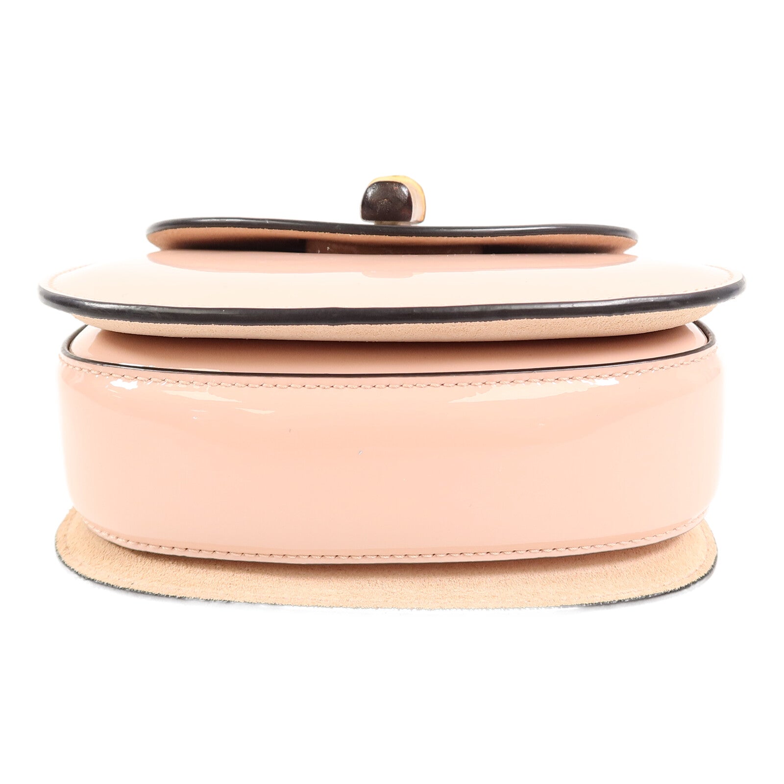 GUCCI 漆皮皮革Bamboo 1947 Mini Top Handle Bag鏈帶手挽肩背兩用袋