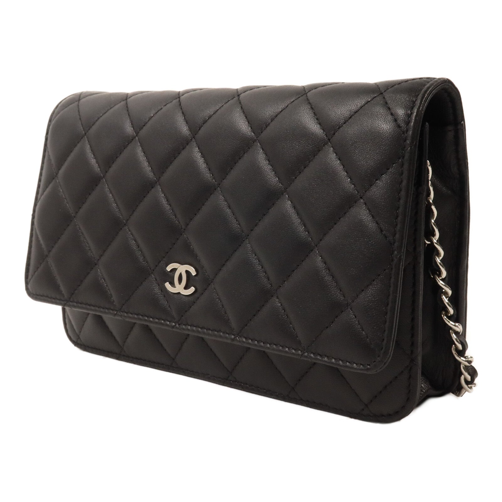 CHANEL 羊皮皮革Wallet On Chain鏈帶肩背袋