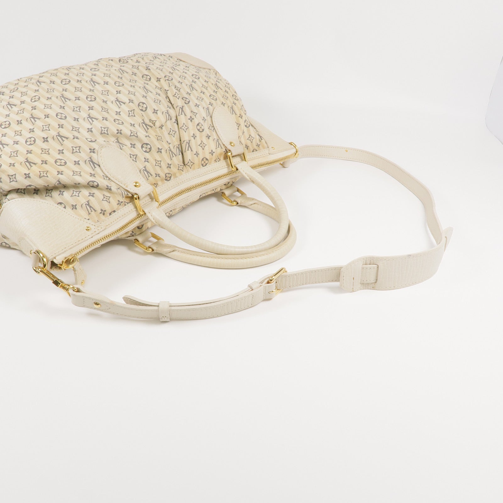 LOUIS VUITTON Monogram Mini Lin Marina GM金扣手挽肩背兩用袋