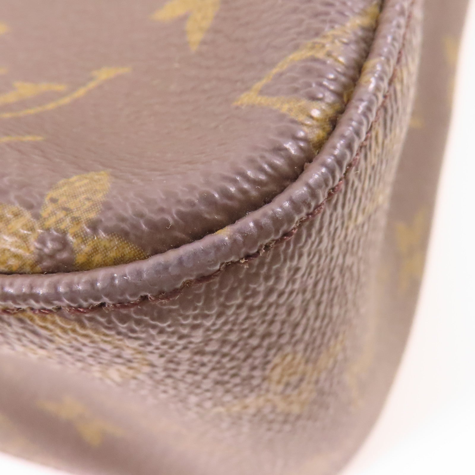 LOUIS VUITTON Monogram Looping MM金扣肩背袋棕色