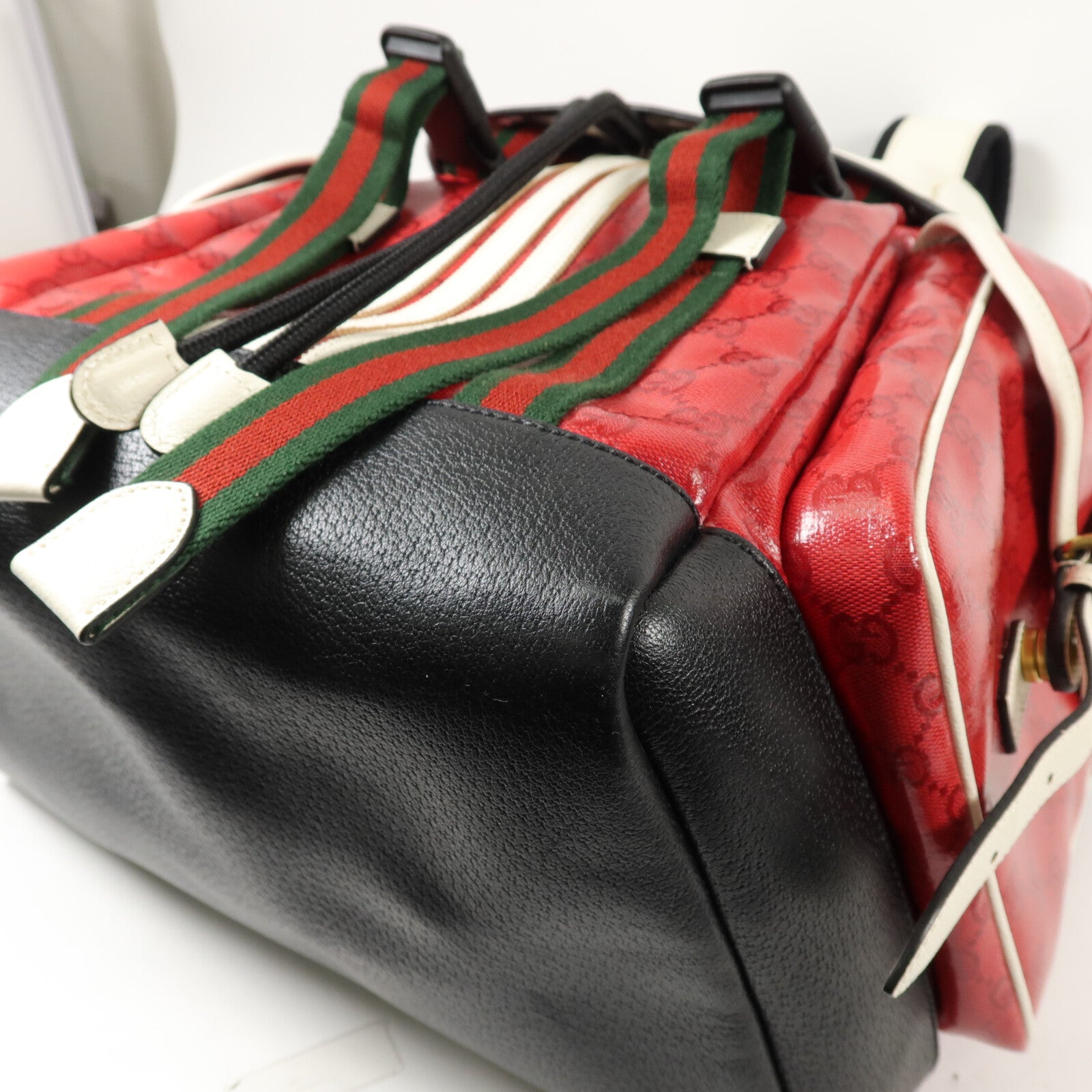 GUCCI 塗層帆布Gucci x Adidas Backpack背包
